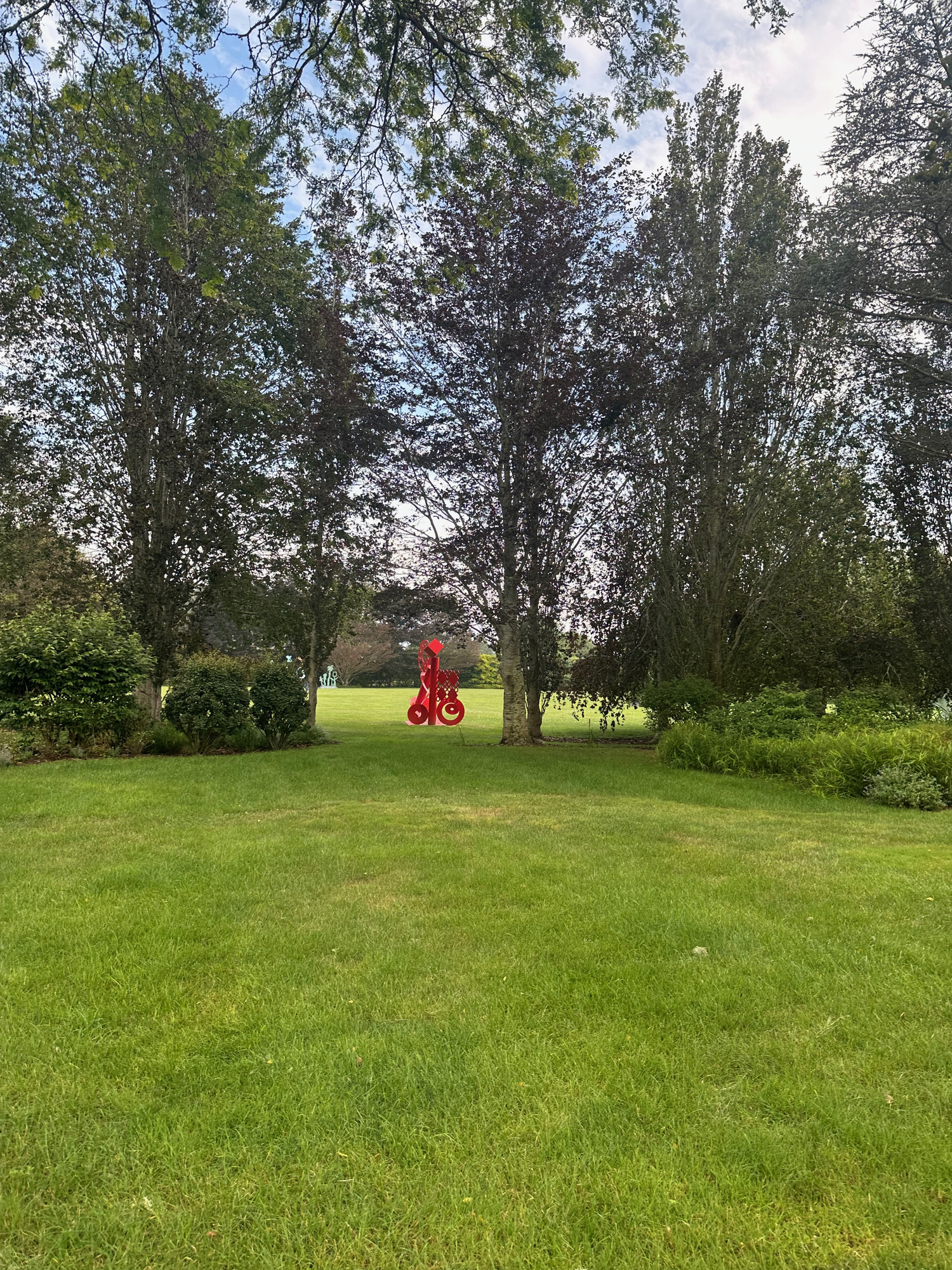 A view of the Sagaponack Sculpture Field. ANNETTE HINKLE