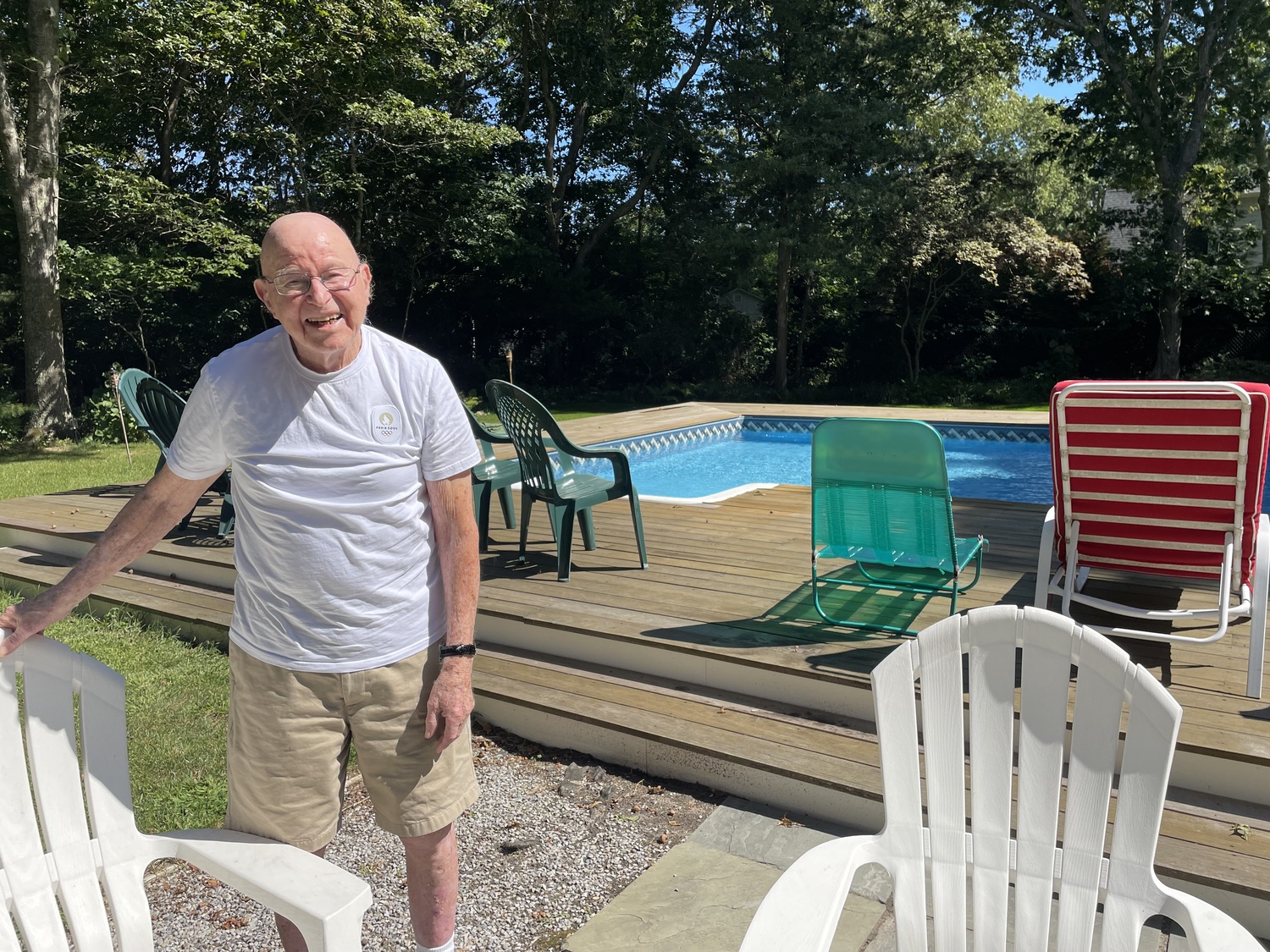 Jack Weber earlier this week at his home in Westhampton. CAILIN RILEY