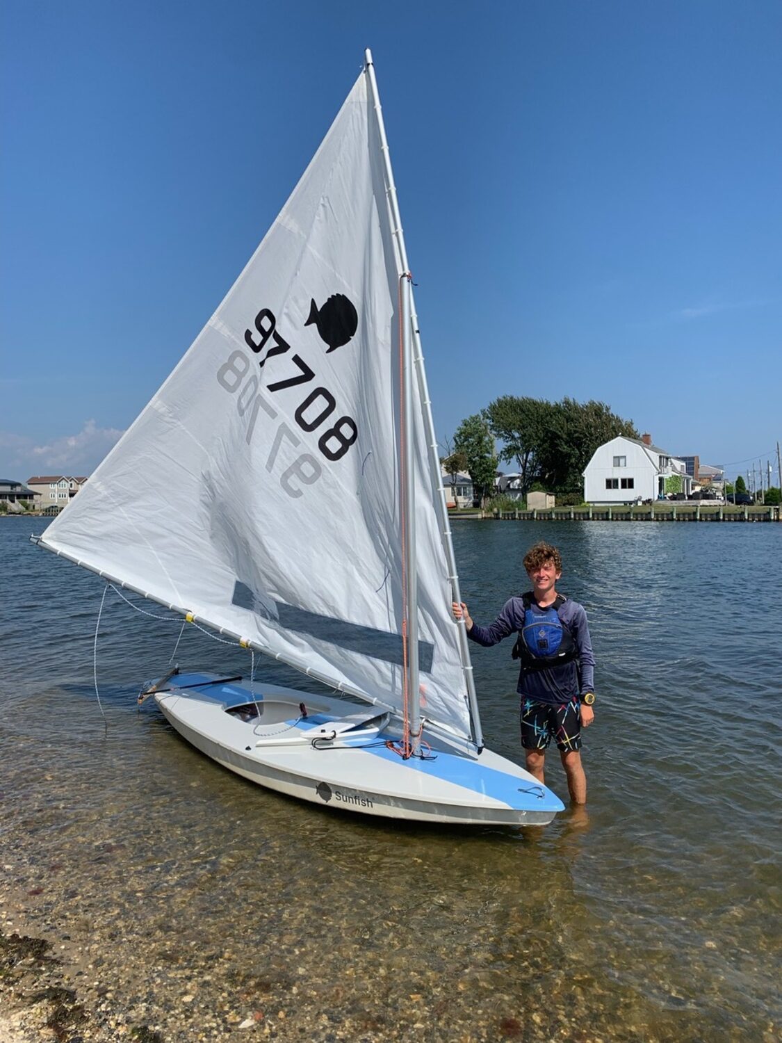 Brady Schultz won the Youth North American Sunfish Championship last week.   COURTESY DAVE KISLA