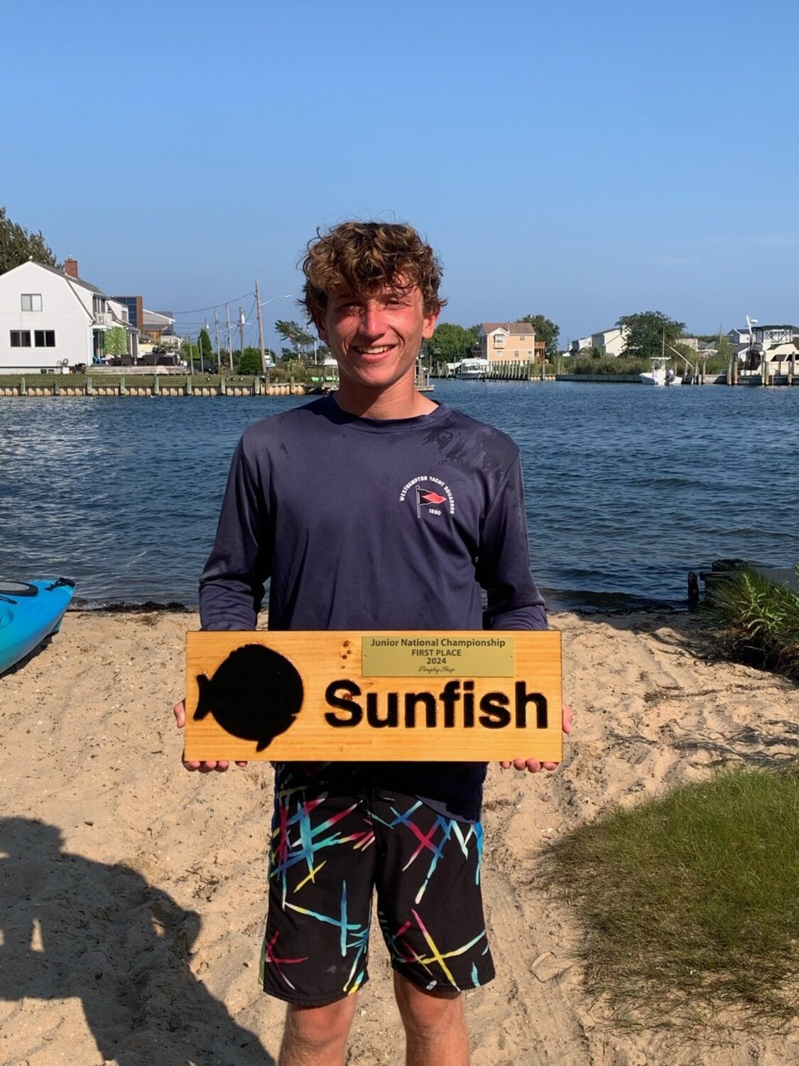 Brady Schultz won the Youth North American Sunfish Championship last week.   COURTESY DAVE KISLA