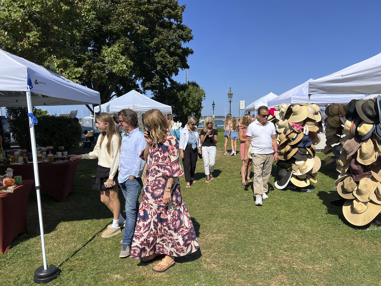 The Art's and Crafts Fair in Marine Park on Sunday.   DANA SHAW