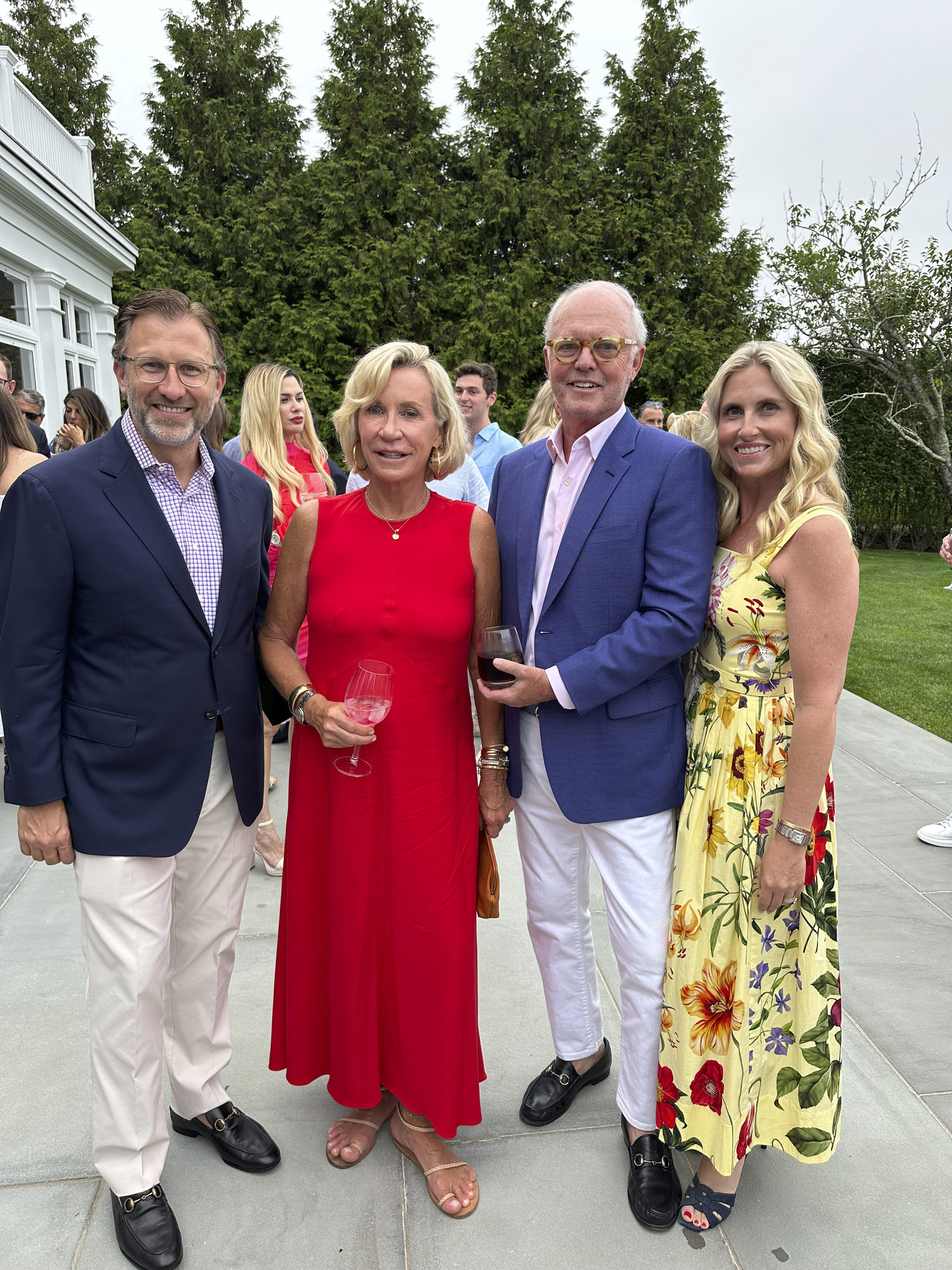 Andrew Wetenhall, Hollis and Jim Forbes and Sarah Wetenhall at the Hospital kick-off party.  GREGORY D'ELIA