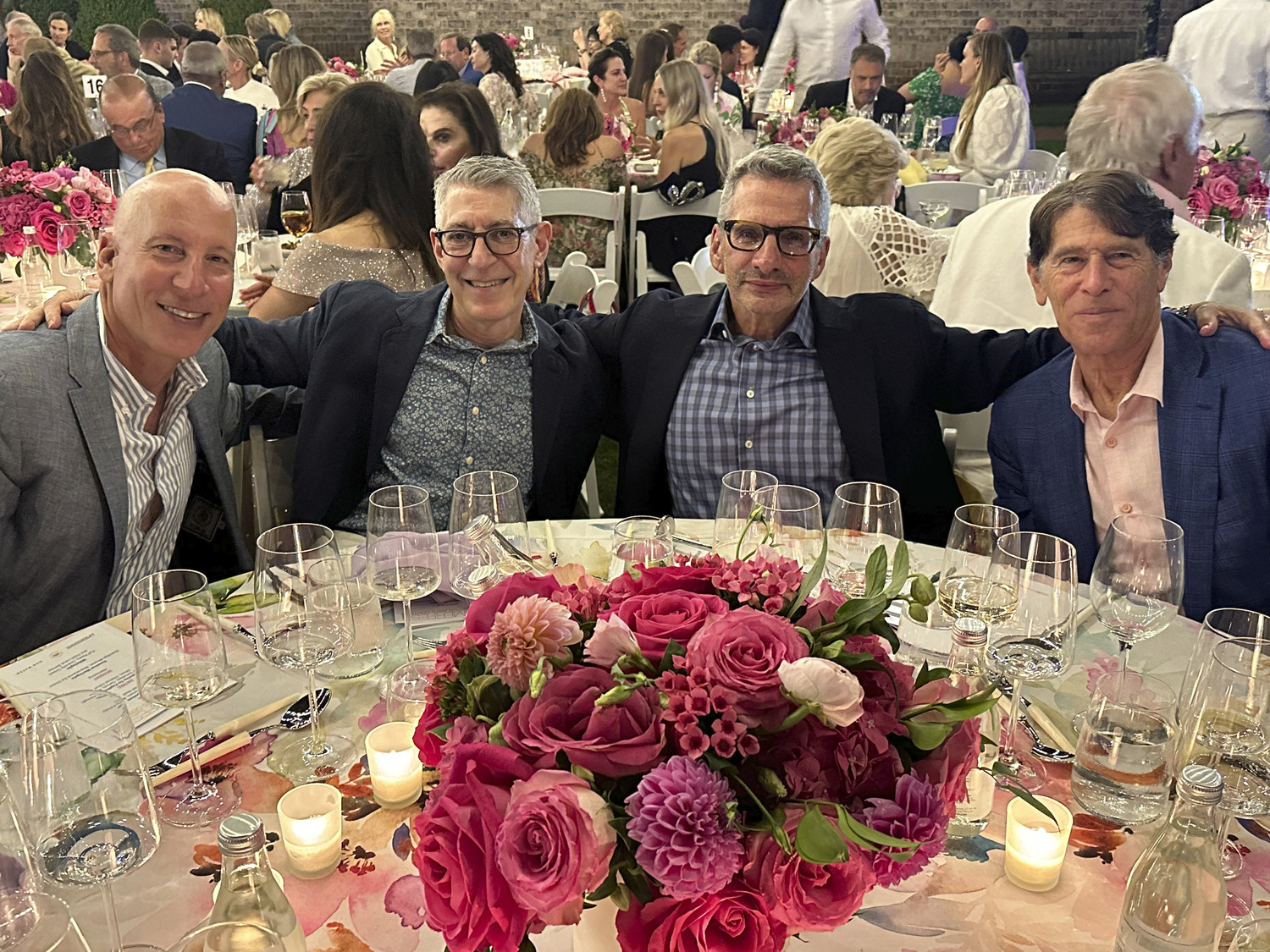 Eddie Tawil, Mark Fichandler, Stuart Sklar and Paul Travis at the Summerfest Gala.  GREGORY D'ELIA