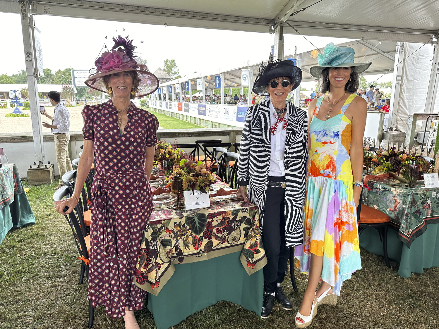 Nancy and Molly Banfield with Sue Ellen Marder at the Hampton Classic.  GREGORY D'ELIA