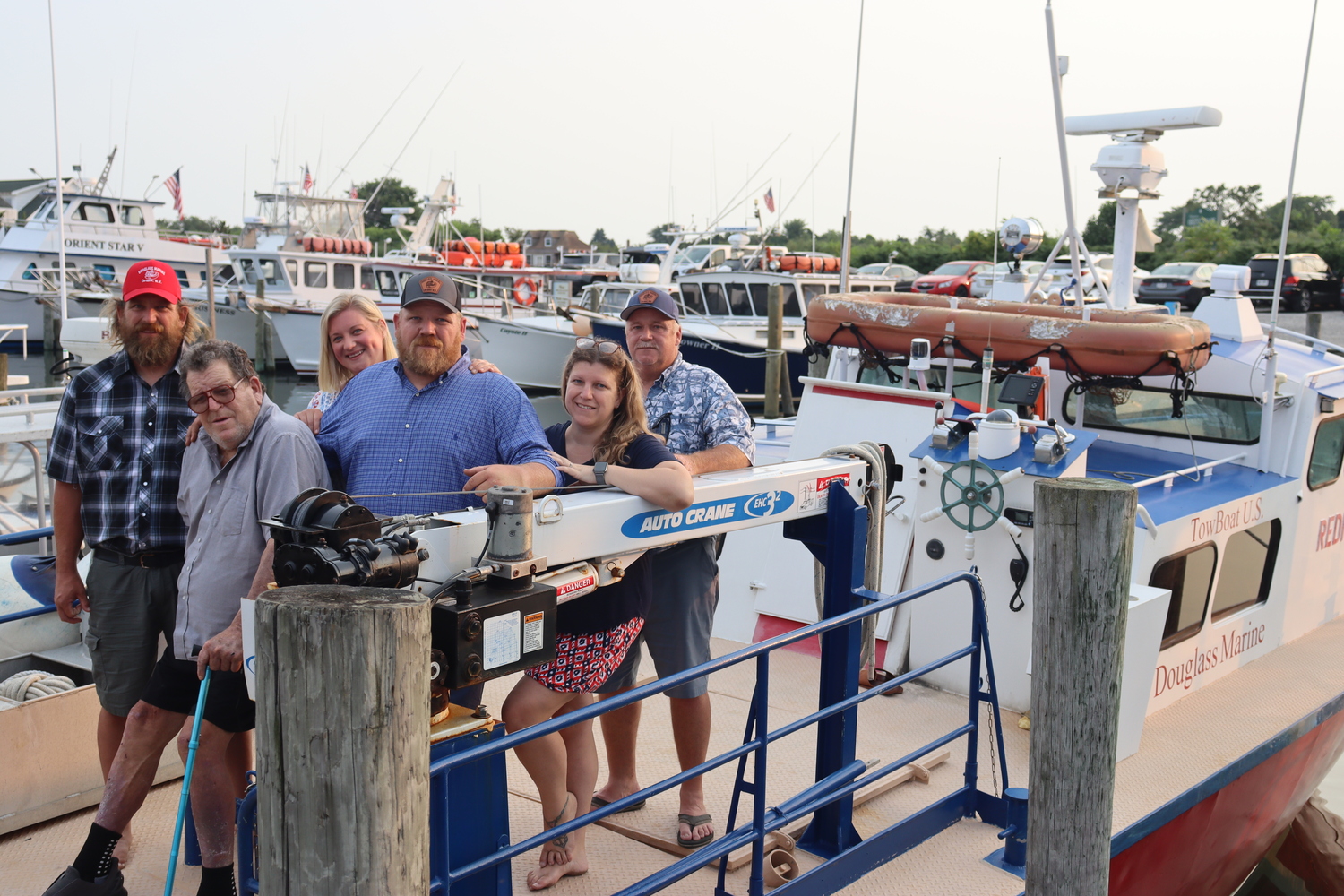 The Douglass family and their business, Douglass Marine, are the grand marshals of this year's Maritime Festival in Greenport. CAILIN RILEY