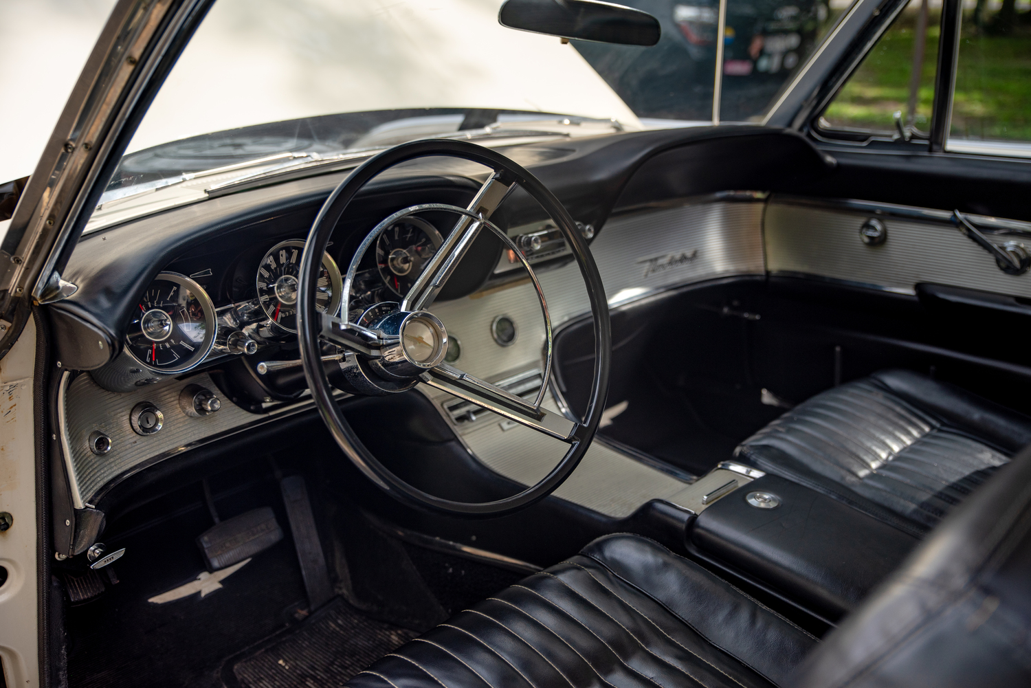 A donated 1962 Ford Thunderbird was auctioned off to raise funds for the Southampton Animal Shelter Foundation last month. COURTESY SASF