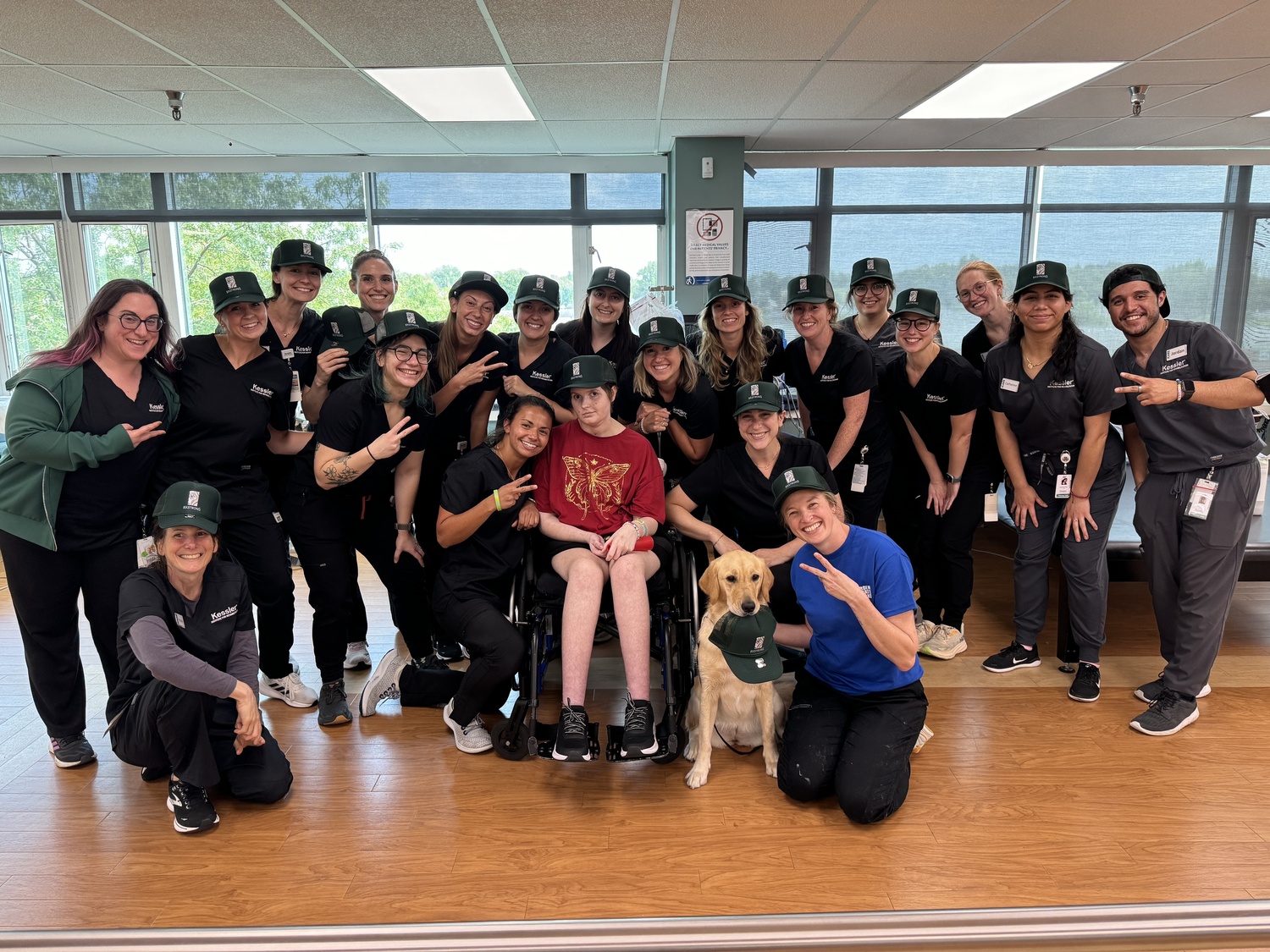 Kayla Kearney at Kessler Rehabilitation Center in New Jersey.