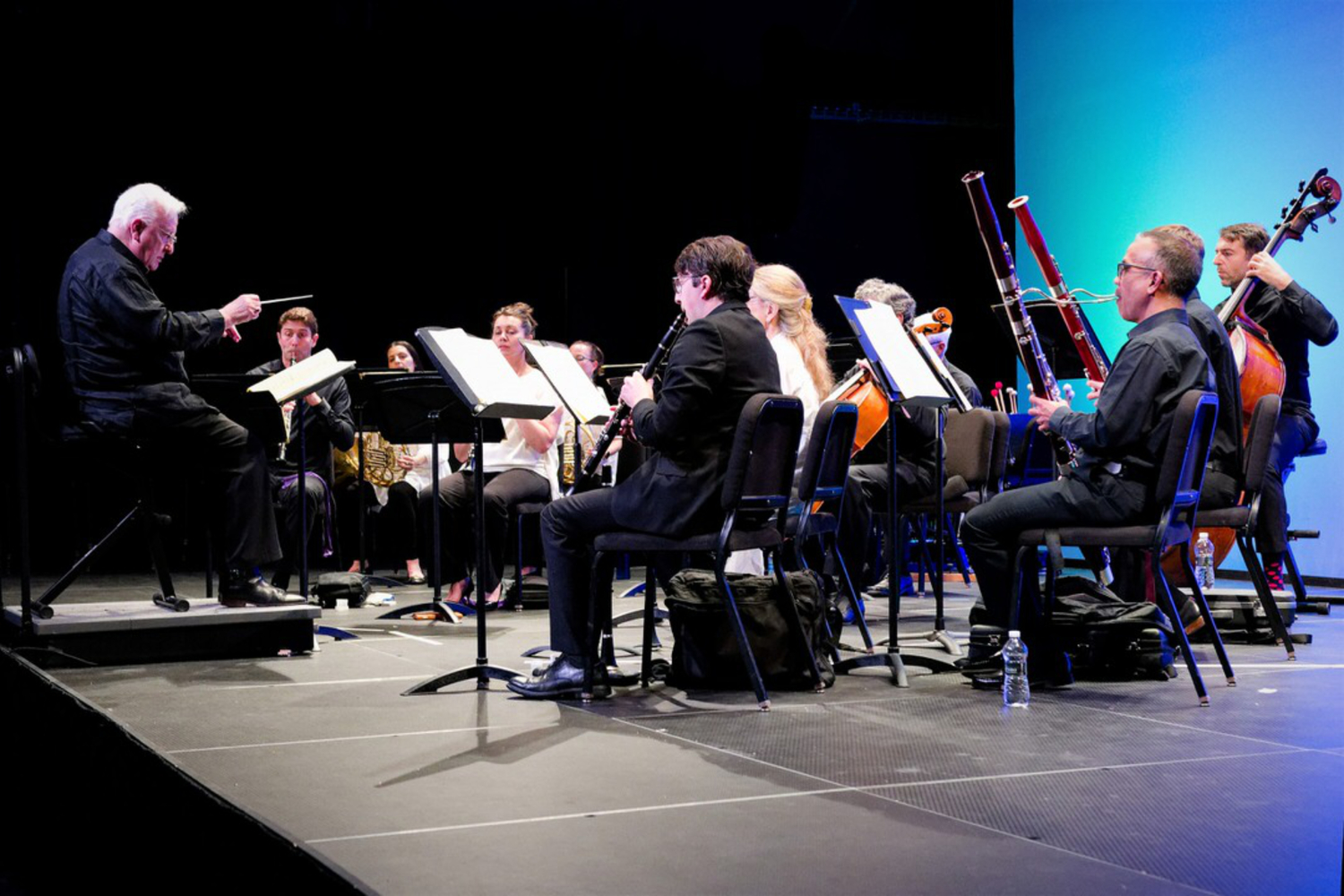 Maestro Michael Palmer conducts members of the American Sinfonietta during a TH·FM concert at LTV in September 2023. PHIL MERRITT