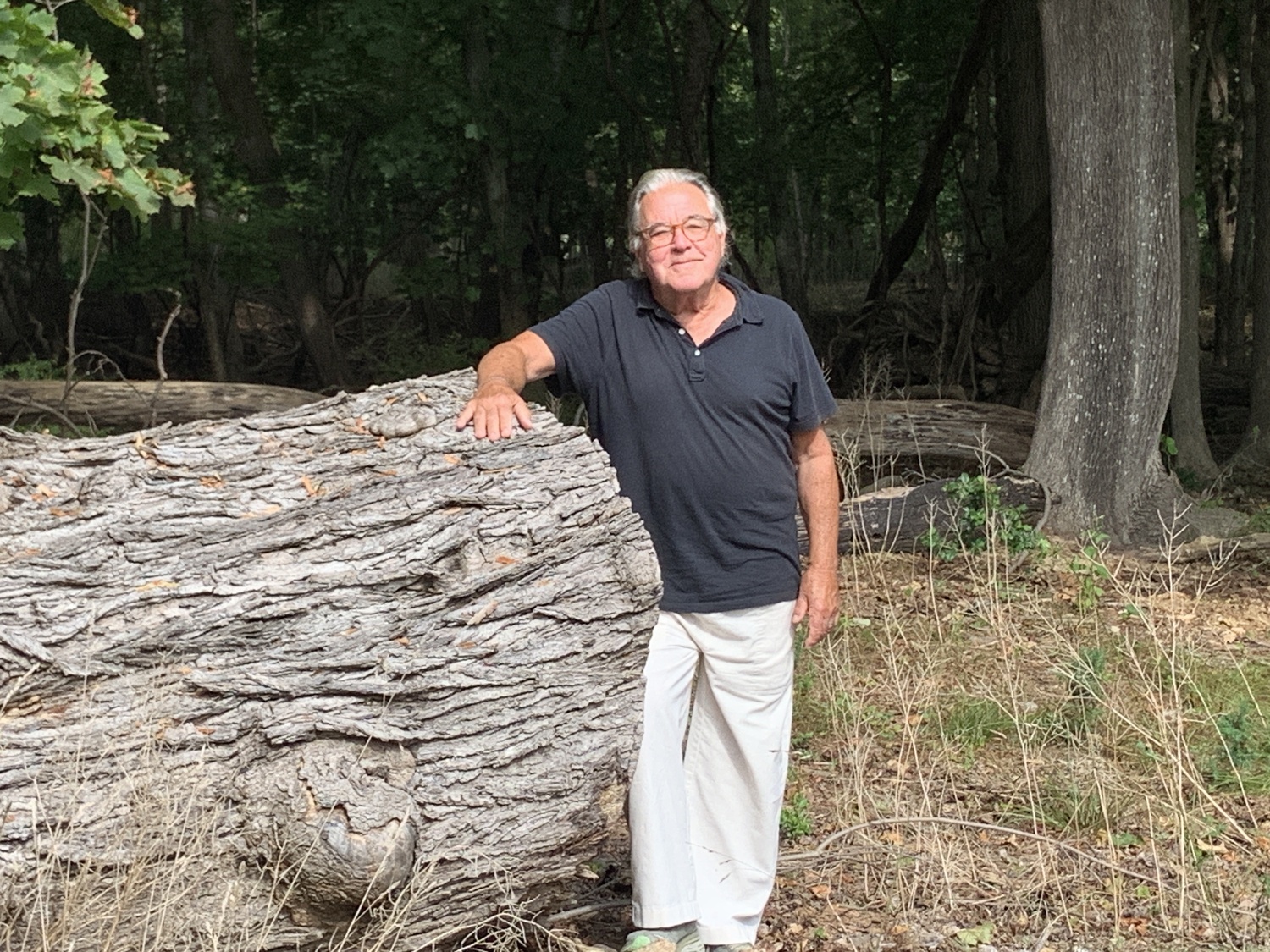 North Haven Mayor Chris Fiore on a parcel of land on Sunset Beach Road the village wants Southampton Town to buy for preservation. STEPHEN J. KOTZ