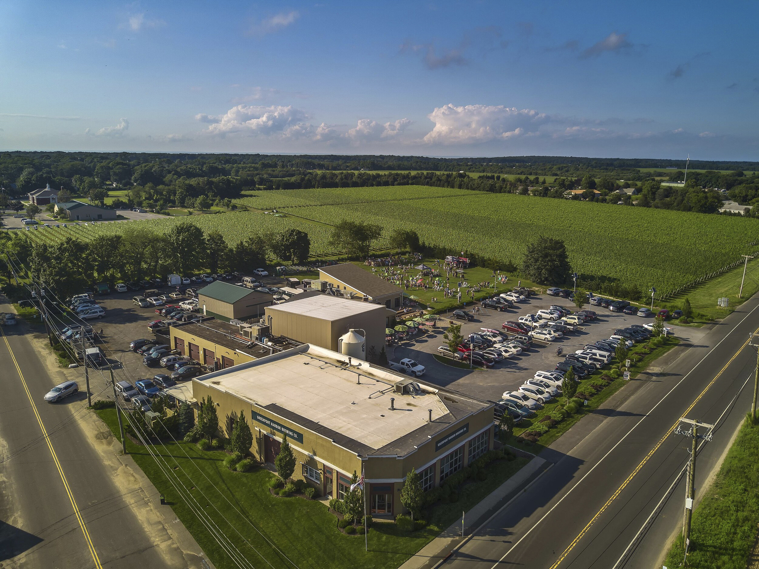 Greenport Harbor Brewing Co. in Peconic.   Courtesy Greenport Harbor Brewing Co.