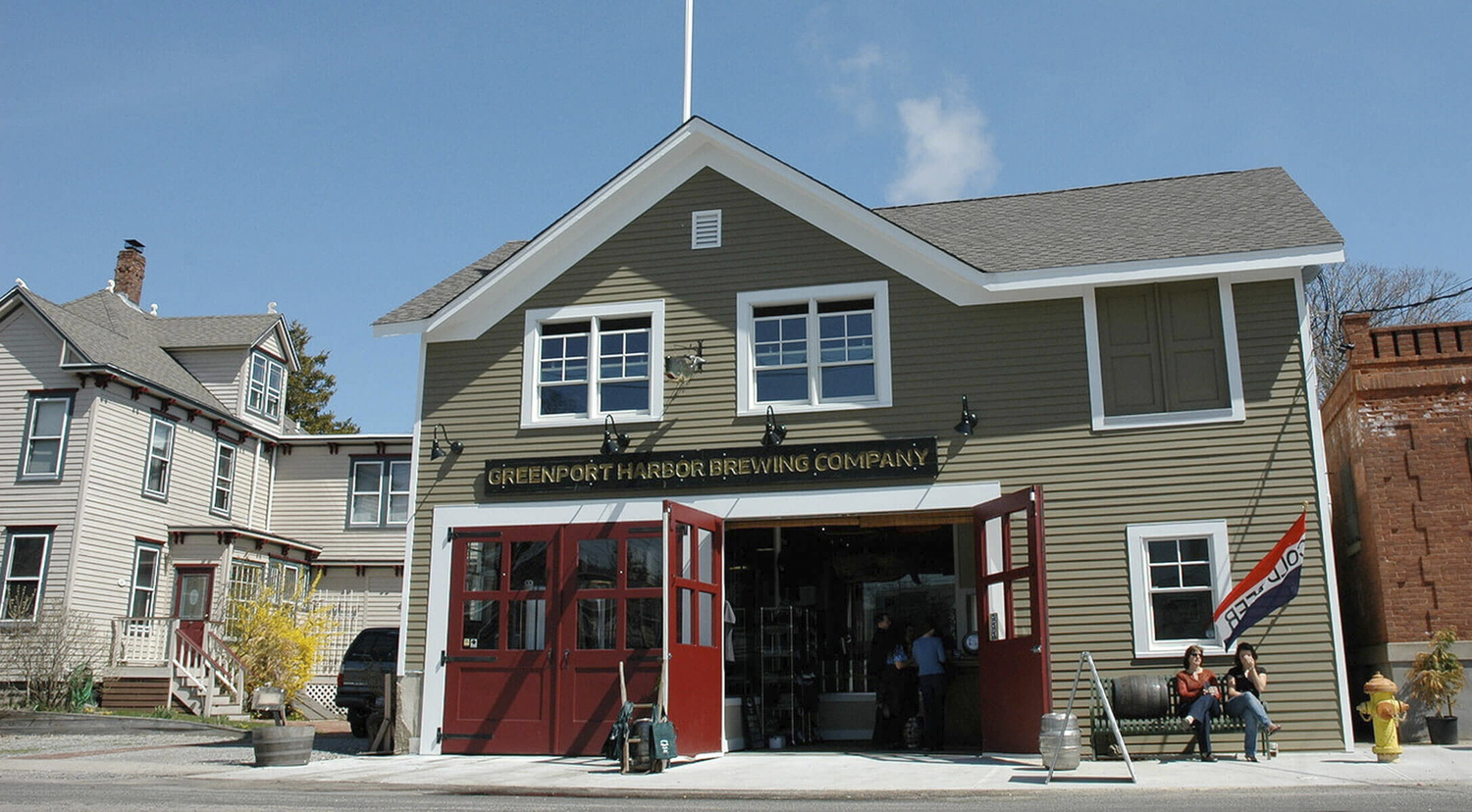 Greenport Harbor Brewing Co. at the firehouse location in downtown Greenport.   Courtesy Greenport Harbor Brewing Co.