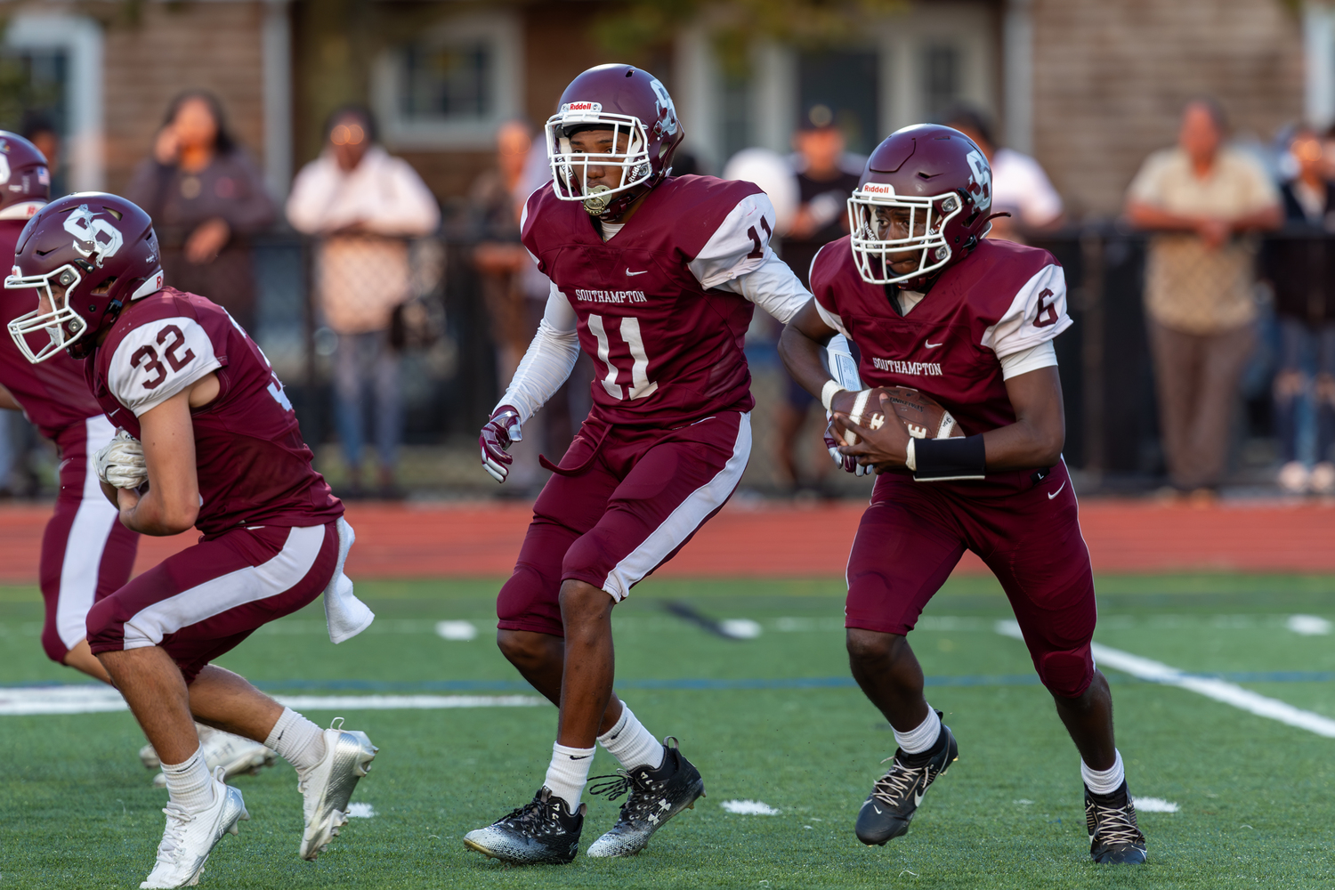 Josiah Rodney takes off with the ball.   SOUTHAMPTON SCHOOL DISTRICT/RON ESPOSITO