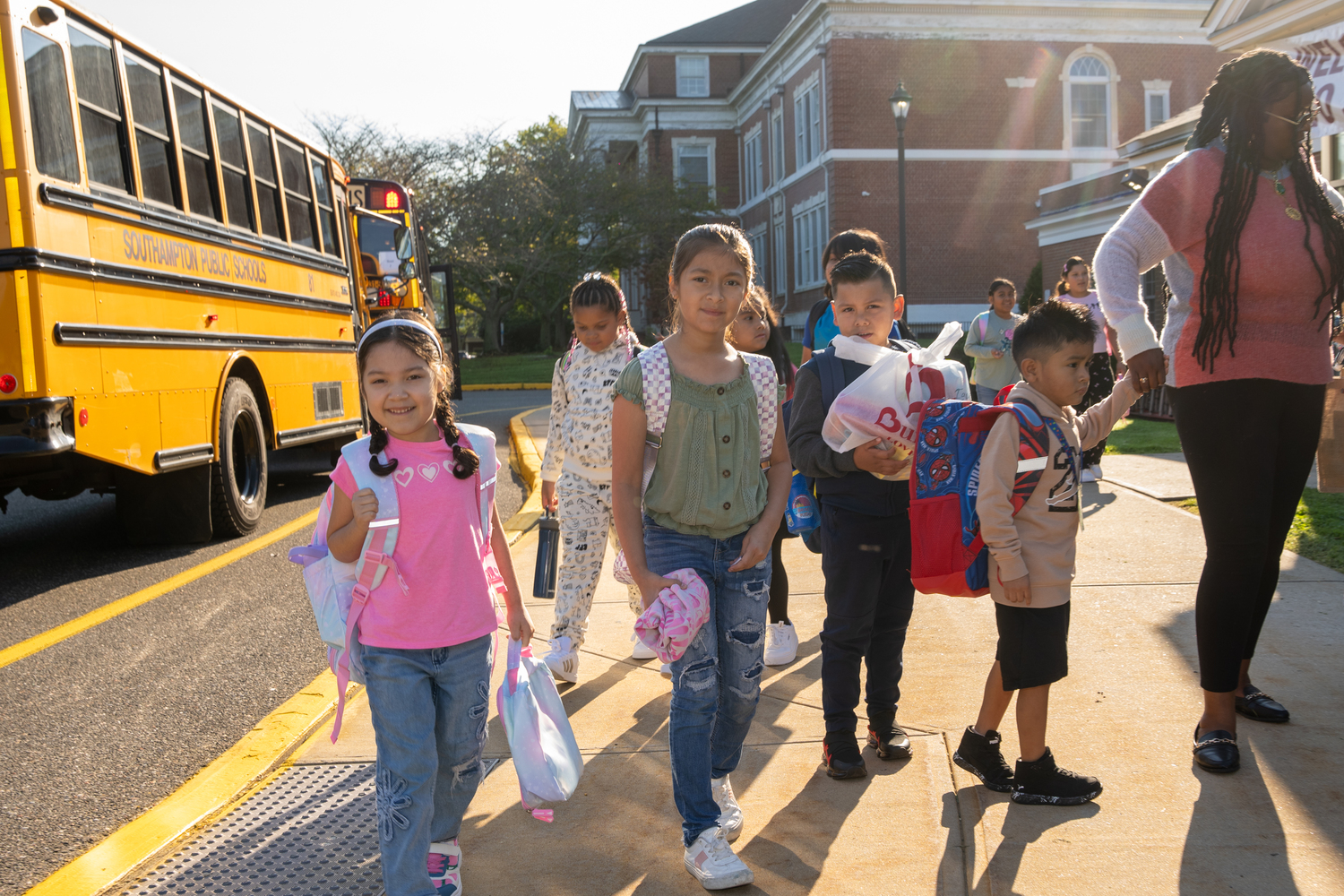 Southampton School District students in all three buildings returned to the classroom on September 4. Among them were the kindergarten class of 2037 and the senior class of 2025. COURTESY SOUTHAMPTON SCHOOL DISTRICT