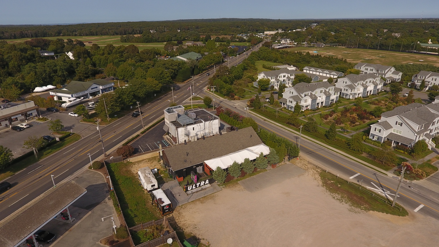 The nightclub building just off County Road 39 that currently host Club Ultra and a male striptease show could be transformed into a cannabis store if approved by Southampton Town.