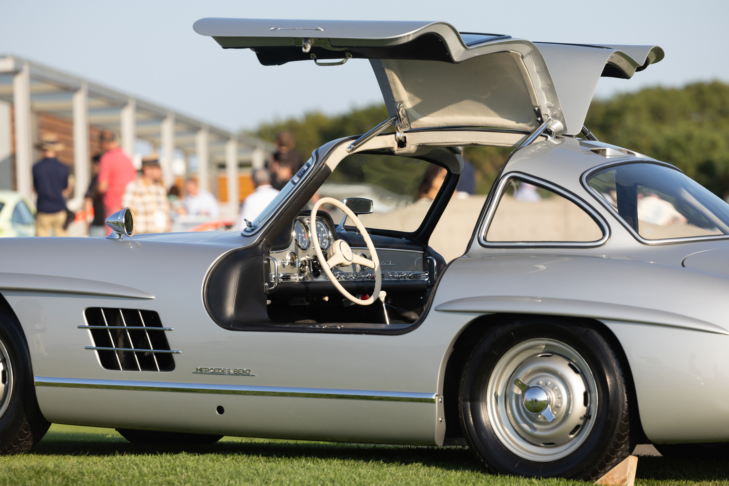 A mid-1950s Mercedes-Benz 300 SL Gullwing Coupe.   RON ESPOSITO