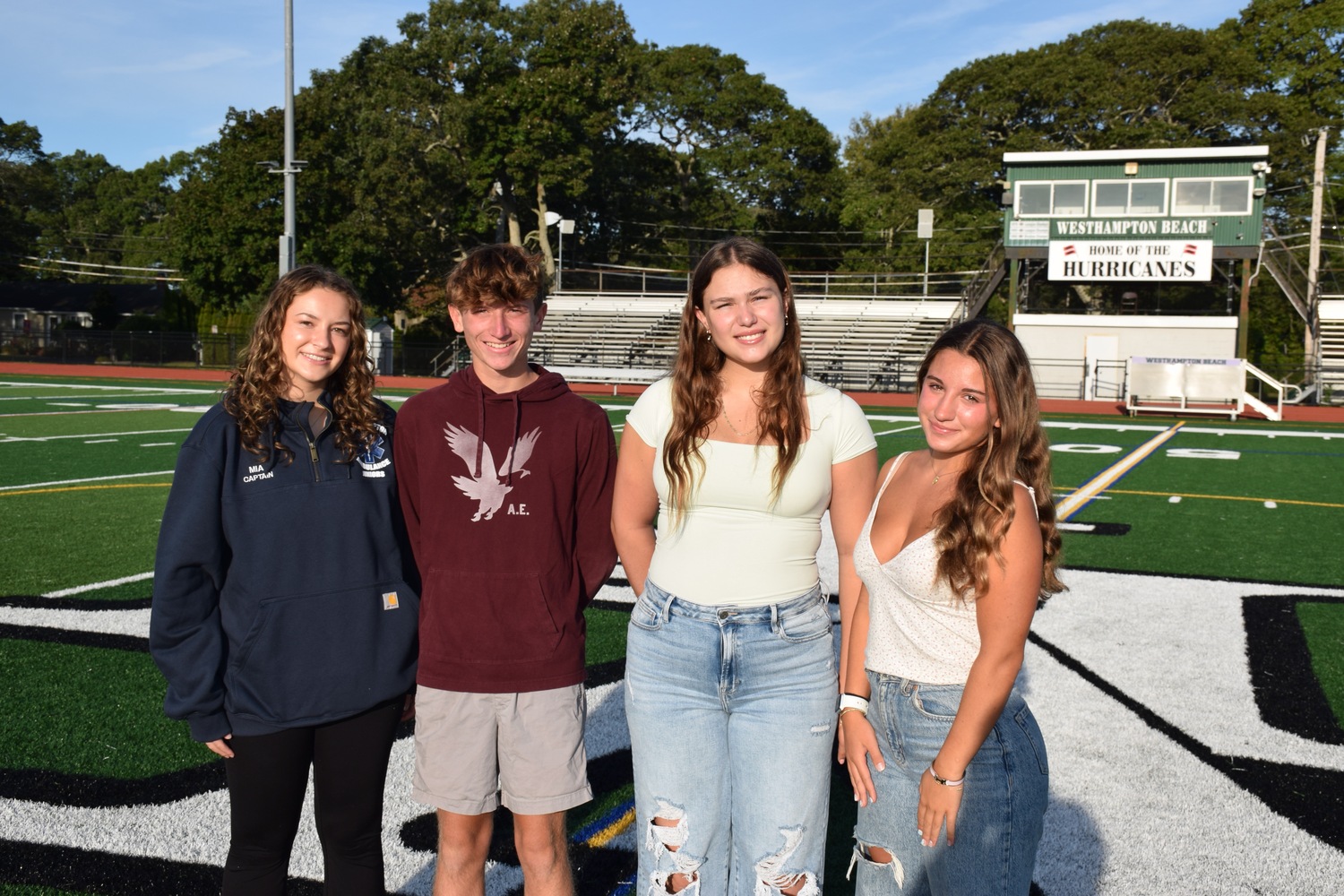 Westhampton Beach High School students Mia Pazera, Brady Schultz, Alexandra Behmoiram and Lilah Caputo have been selected for performance at the All-State  music festival. COURTESY WESTHAMPTON BEACH SCHOOL DISTRICT