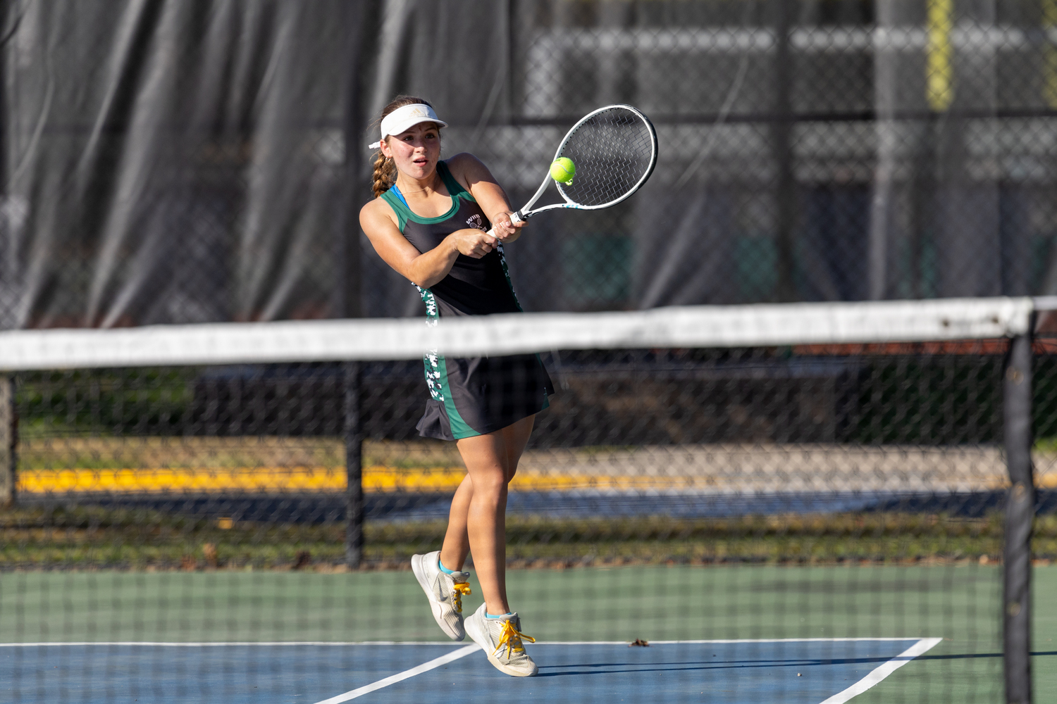 Senior Matilda Buchen connects with the ball. RON ESPOSITO