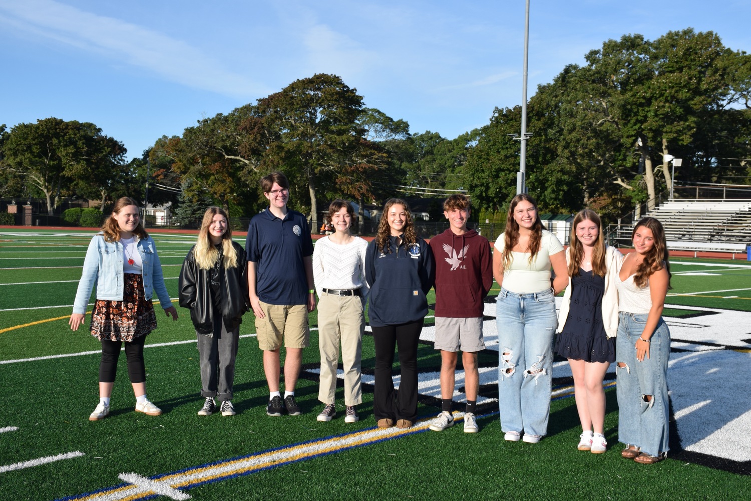 Ten Westhampton Beach High School students have been selected as performers in the New York State Council of Administrators of Music Education 2024 All-County Music
Festival. Alexandra Behmoiram, Mia Pazera and Emmy Shea, all sopranos, will perform with the treble chorus. Margaret Gilbride and Ryan Zollweg, altos, along with Aidan Judd, bass, and Brady Schultz, tenor, will appear in the mixed chorus. Playing with the band will be Lilah Caputo and Ava Kuklis on clarinet, and Meghan Pomroy will perform percussion in the orchestra. COURTESY WESTHAMPTON BEACH SCHOOL DISTRICT