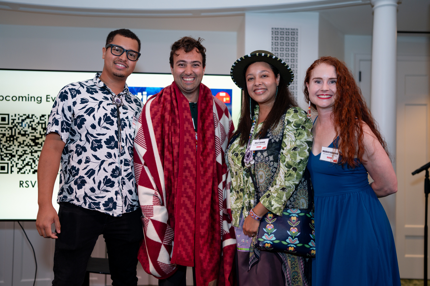 From left, Jeremy Dennis, Anthony Madonna, Kelly Dennis and Maureen McMahon at the recent Ma's House 