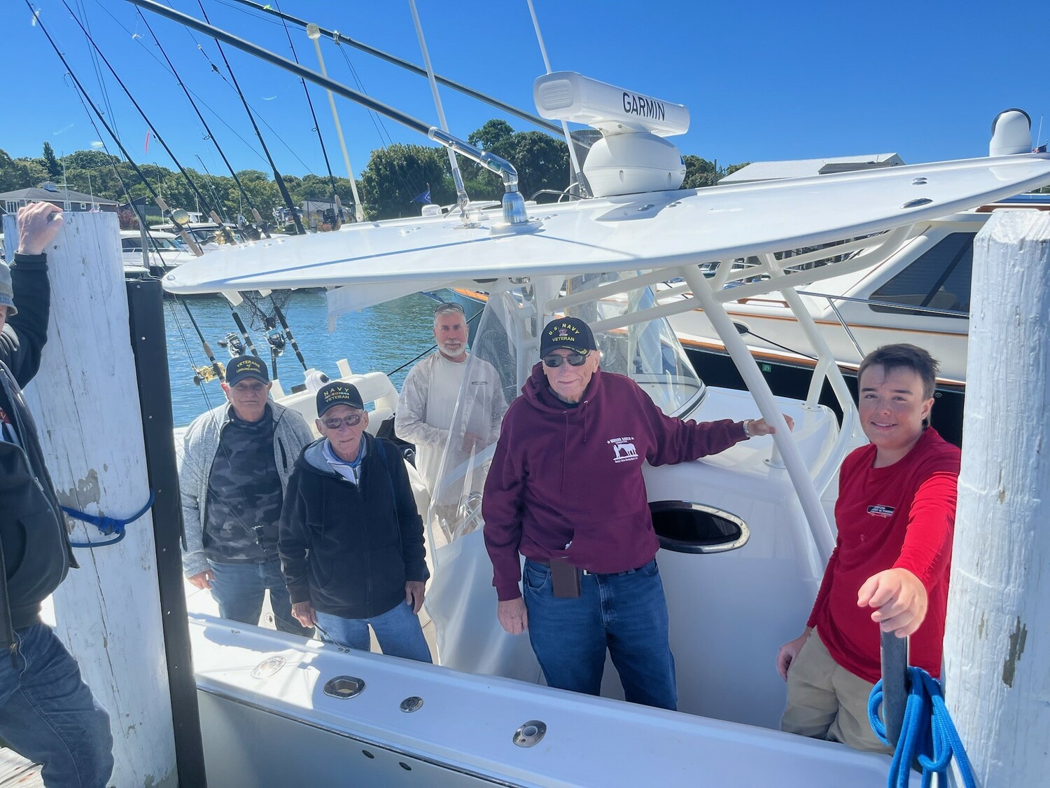 The weather was picture-perfect for the annual Take a Veteran Fishing Tournament, organized by Hampton Watercraft & Marine. COURTESY HAMPTON WATERCRAFT & MARINE