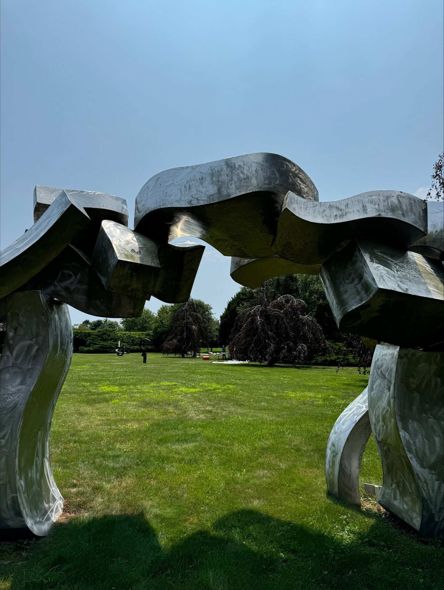 A view of the Sagaponack Sculpture Field, gift of Louis K and Susan Pear Meisel. COURTESY PARRISH ART MUSEUM