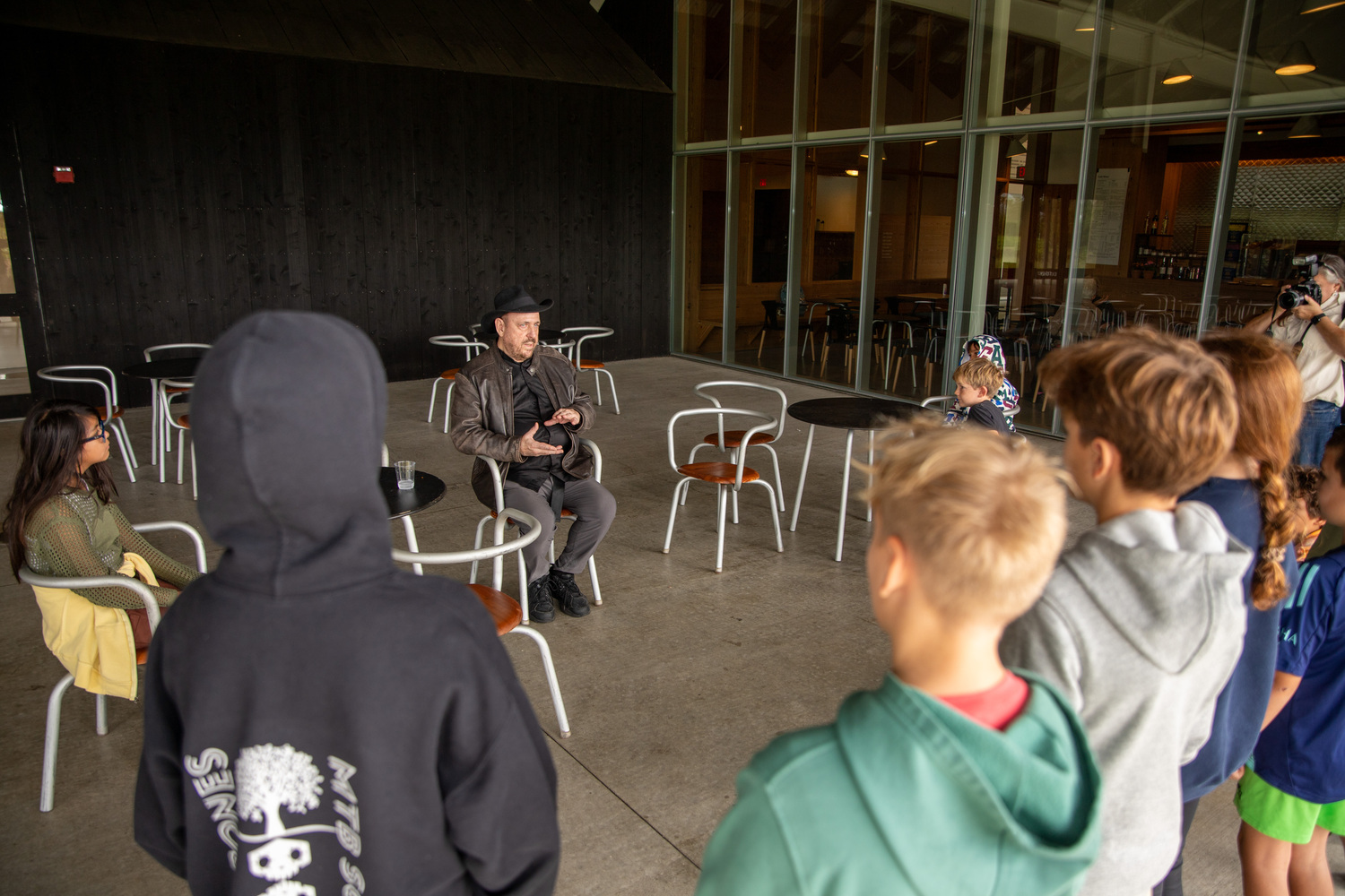 On Friday, September 27, renowned environmental artist Alan Sonfist, accompanied by students from the Hayground School, officially kicked-off his latest site-specific installation, Celestial Meadow, at the Parrish Art Museum.    VISION MAKERS PRODUCTIONS INC.