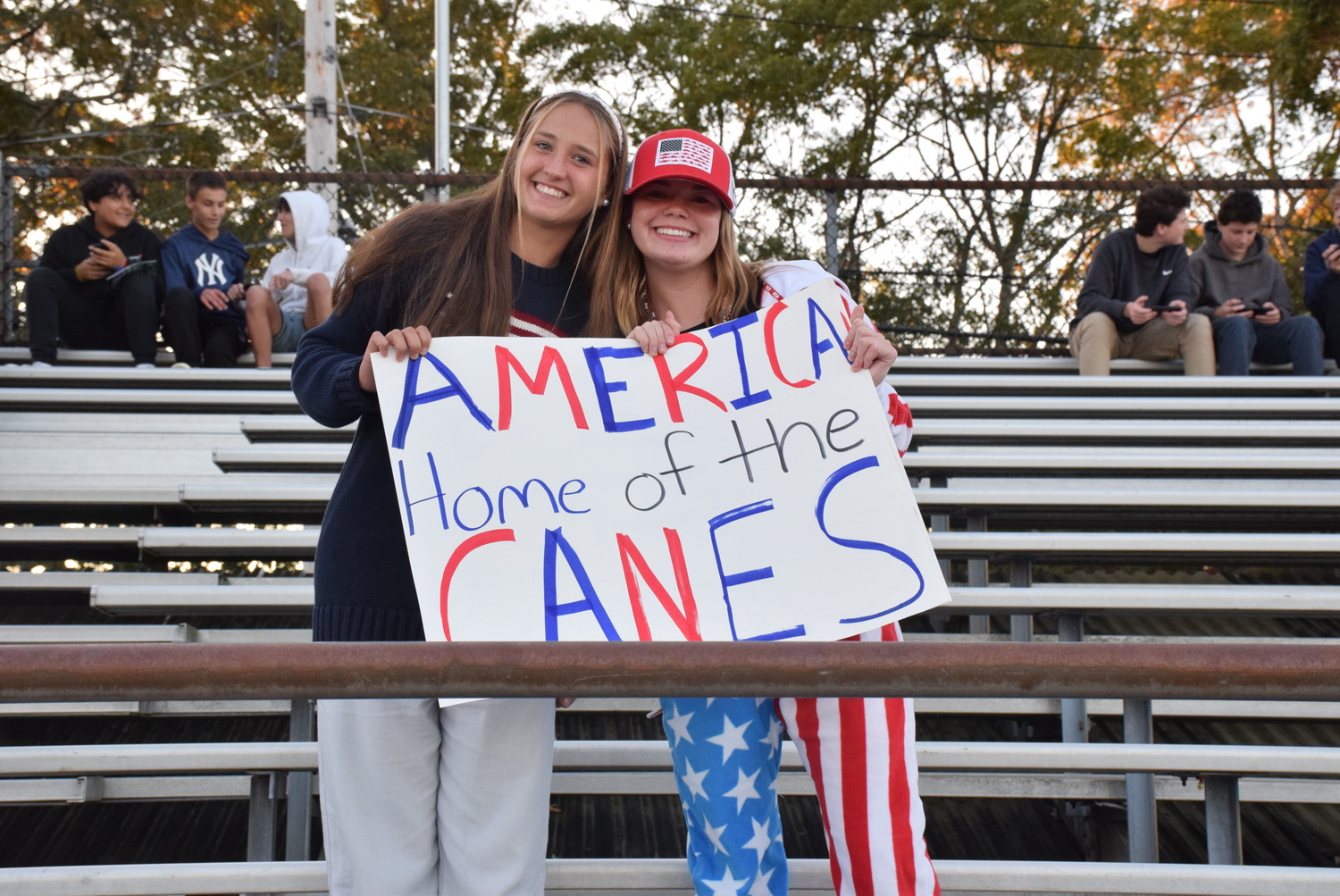 Hurricanes fans filled the stands at homecoming on October 18.  COURTESY WESTHAMPTON BEACH SCHOOL DISTRICT