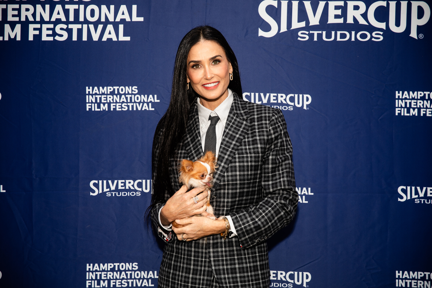 Demi Moore was honored with Career Achievement in Acting award at the 32nd Annual Hamptons International Film Festival. JESS DALENE/HAMPTONSFILM