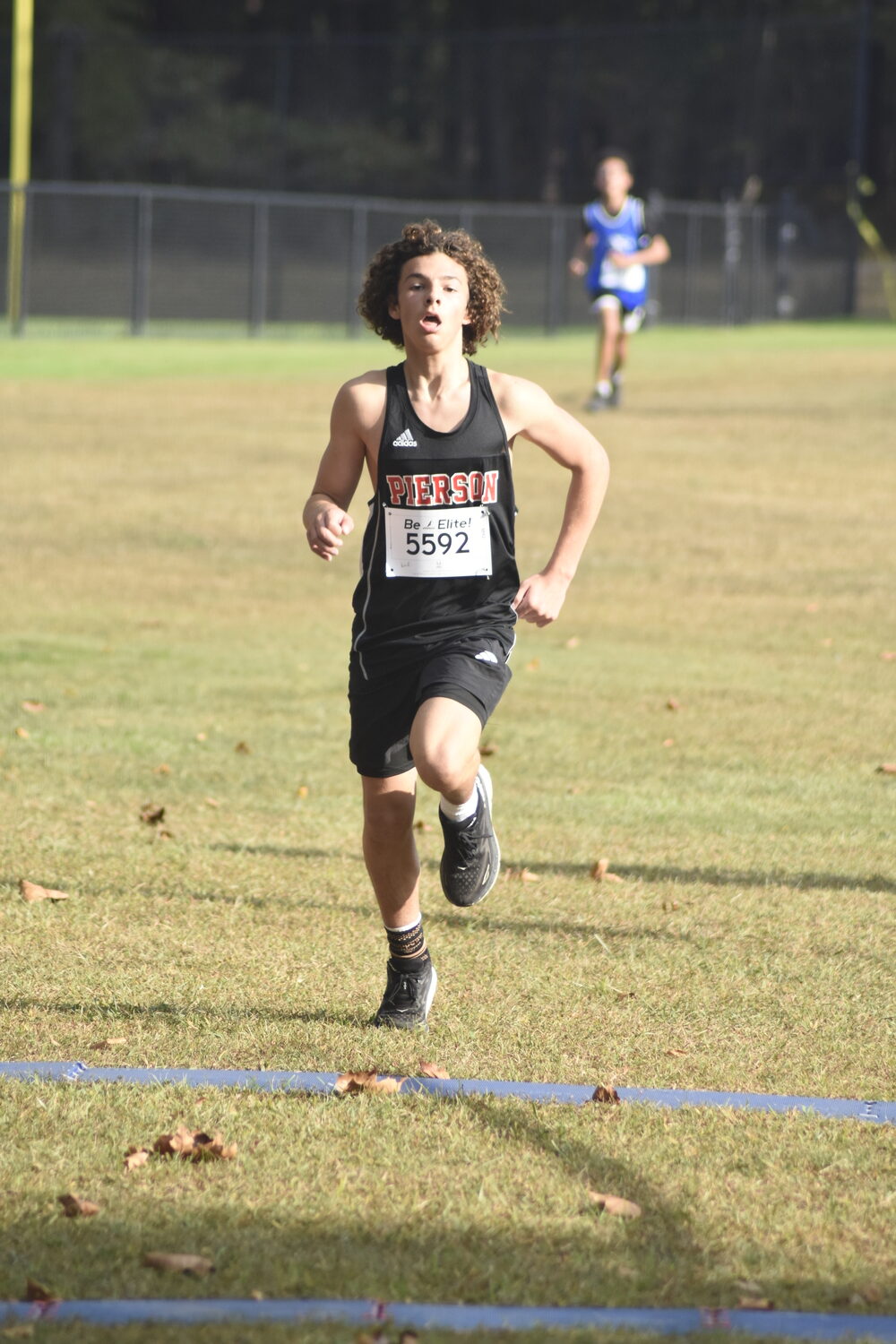 Pierson's Ben Ezeir won the freshman race on Saturday.   DREW BUDD