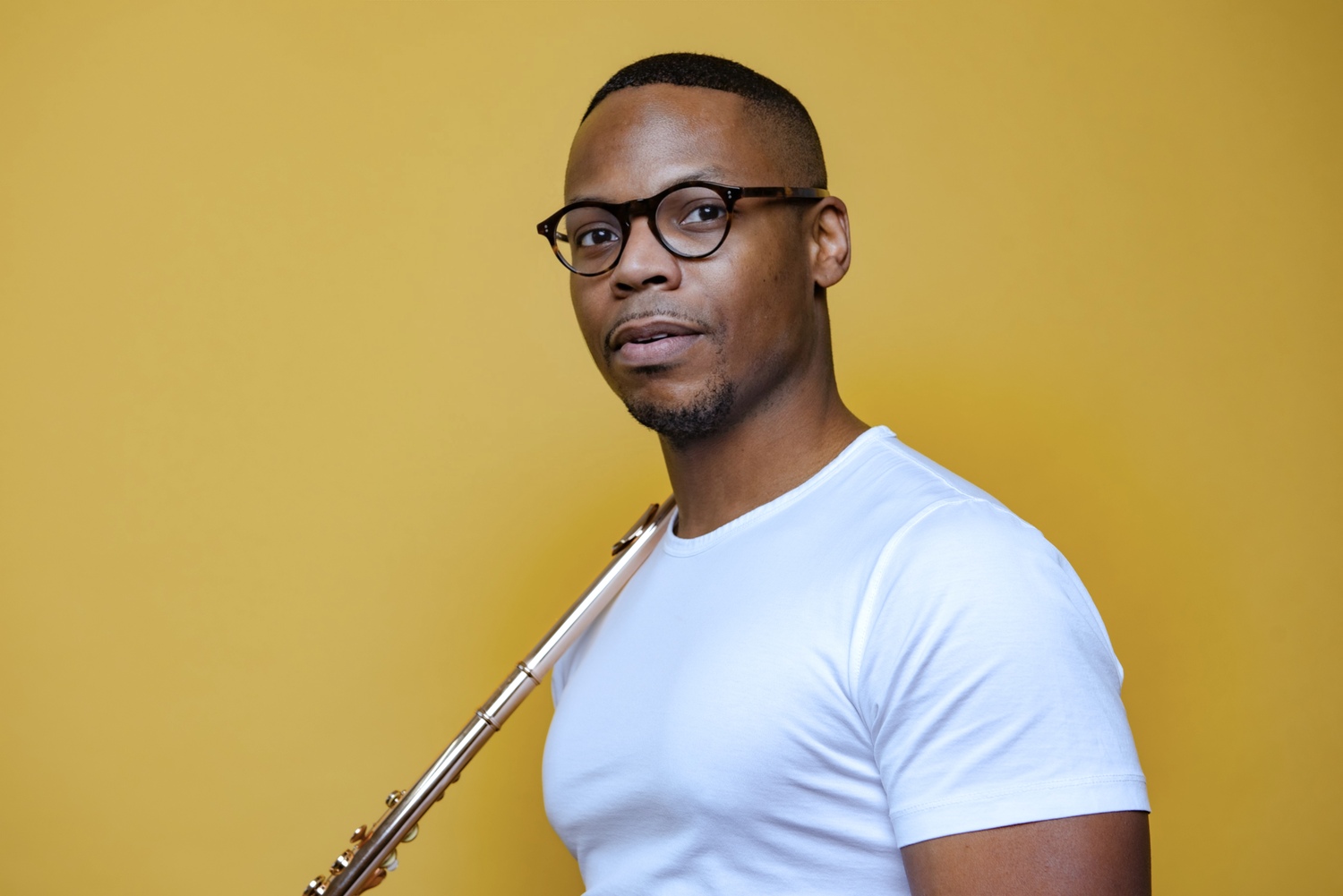 Flutist Brandon Patrick George joins Bridgehampton Chamber Music for a concert of Baroque music on December 7. LAUREN DESBERG