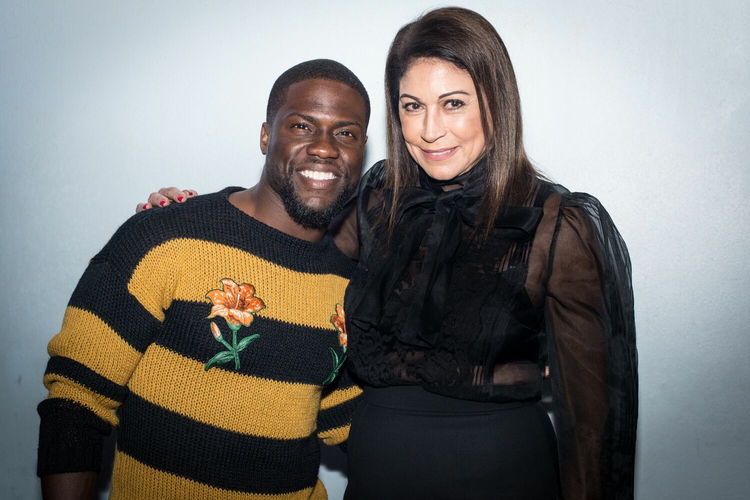 Caroline Hirsch and Kevin Hart. COURTESY NEW YORK COMEDY FESTIVAL