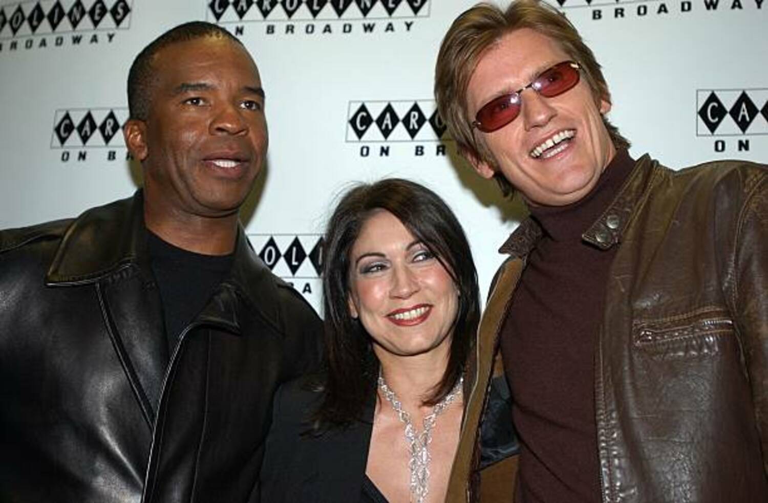 Caroline Hirsch with David Alan Grier and Denis Leary at Carnegie Hall. COURTESY NEW YORK COMEDY FESTIVAL