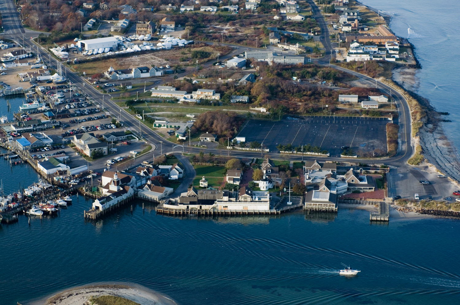 Gosman's Restaurant, Fish Market, Dock, and associated retail stores are seen in 2006.  DOUG KUNTZ