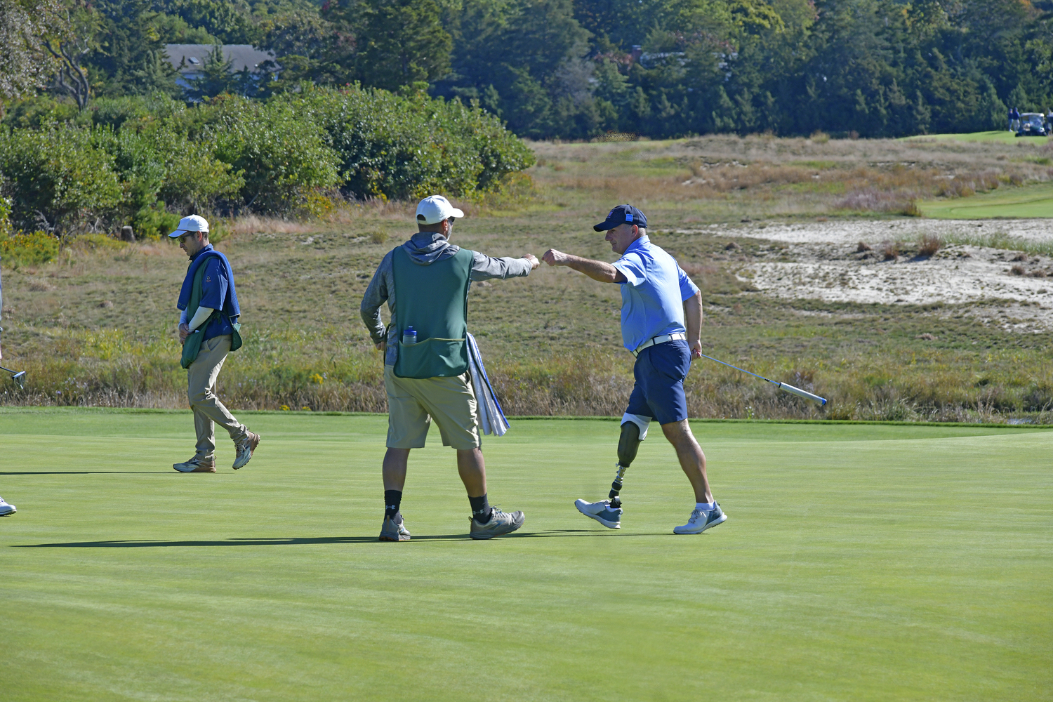 The Simpson Cup at Shinnecock Hill golf Club on Tuesday morning.  DANA SHAW