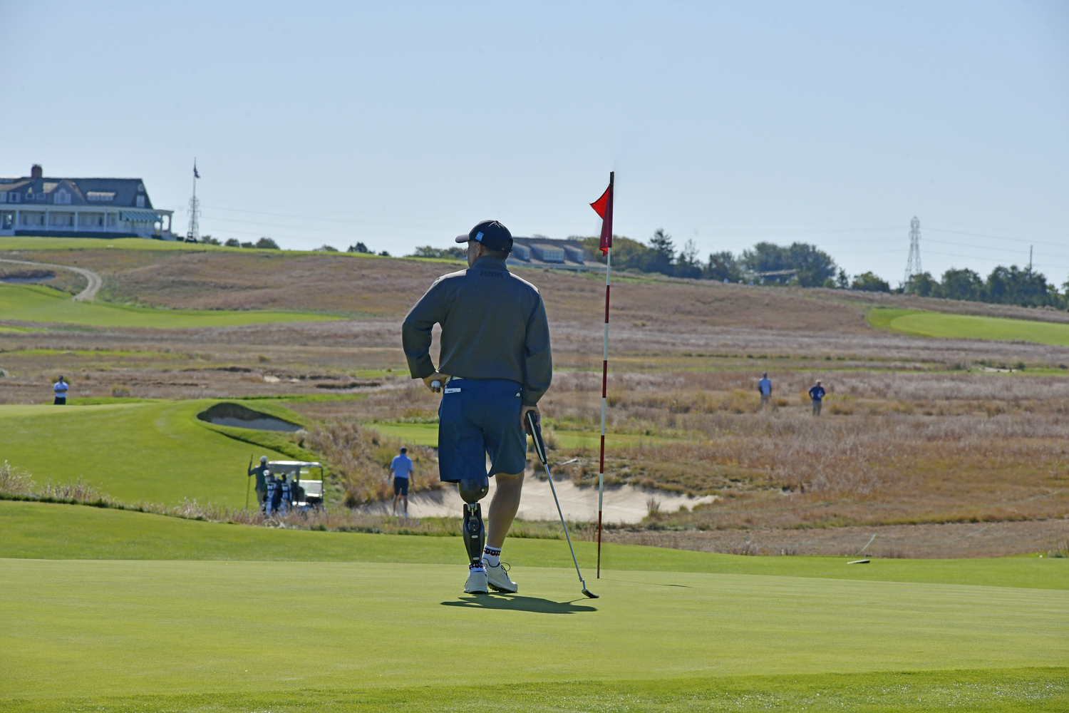 The Simpson Cup at Shinnecock Hill golf Club on Tuesday morning.  DANA SHAW