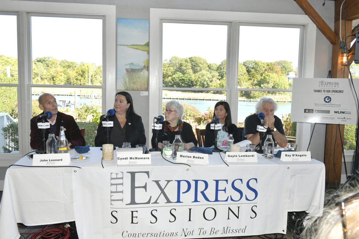 The panelists at the Express Sessions event, 