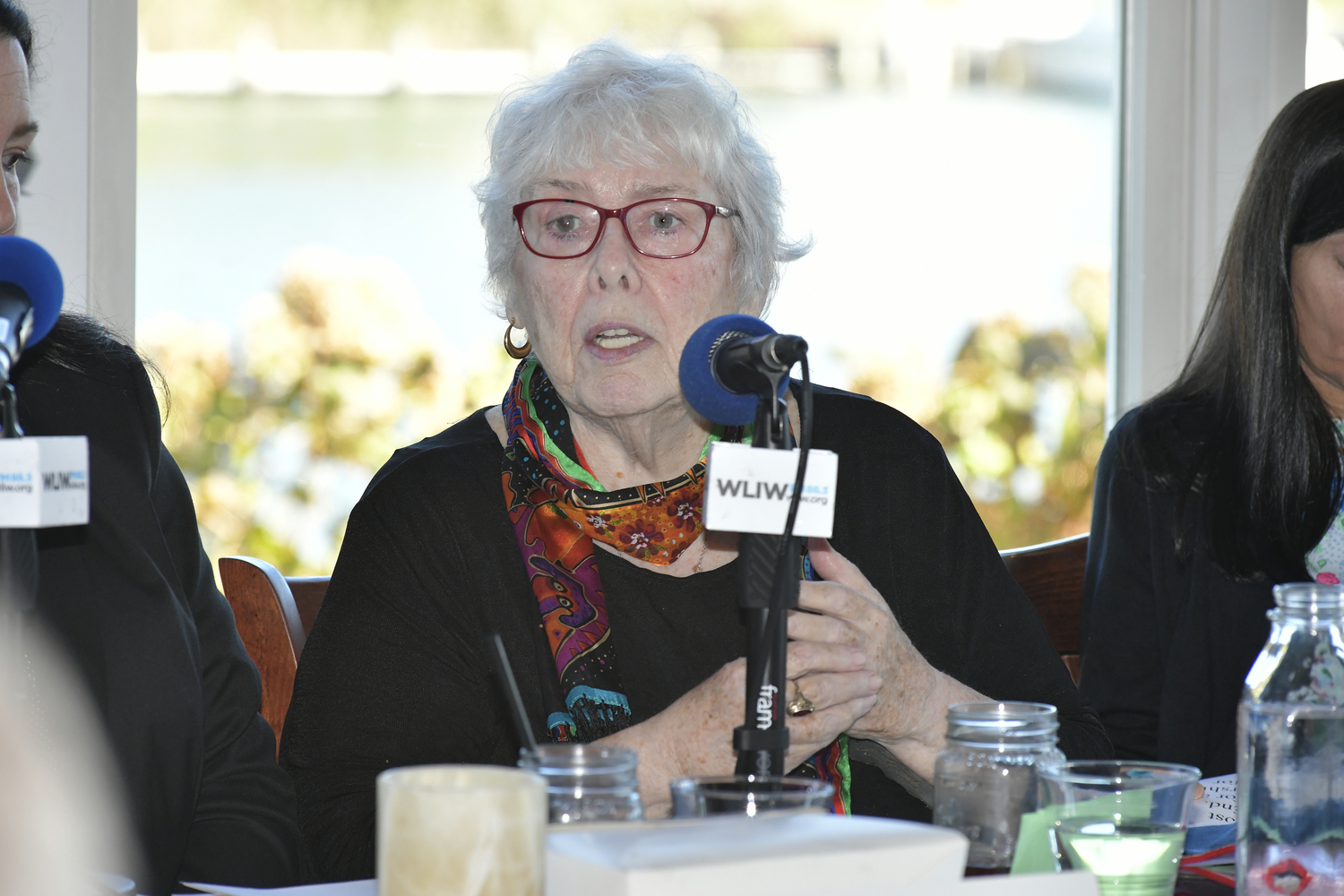 Panelist and Hampton Bays resident Marion Boden.  DANA SHAW