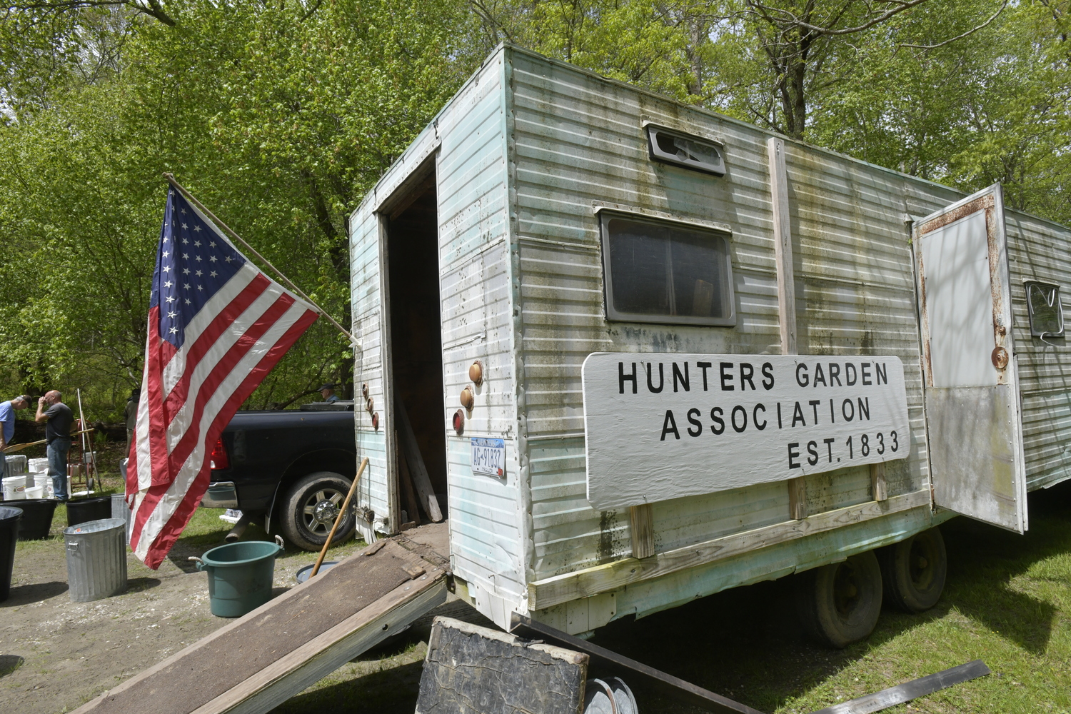 On the third Thursday  in May and October,  the Hunter's Garden Association, which  dates to 1833, holds its biannual gathering. DANA SHAW