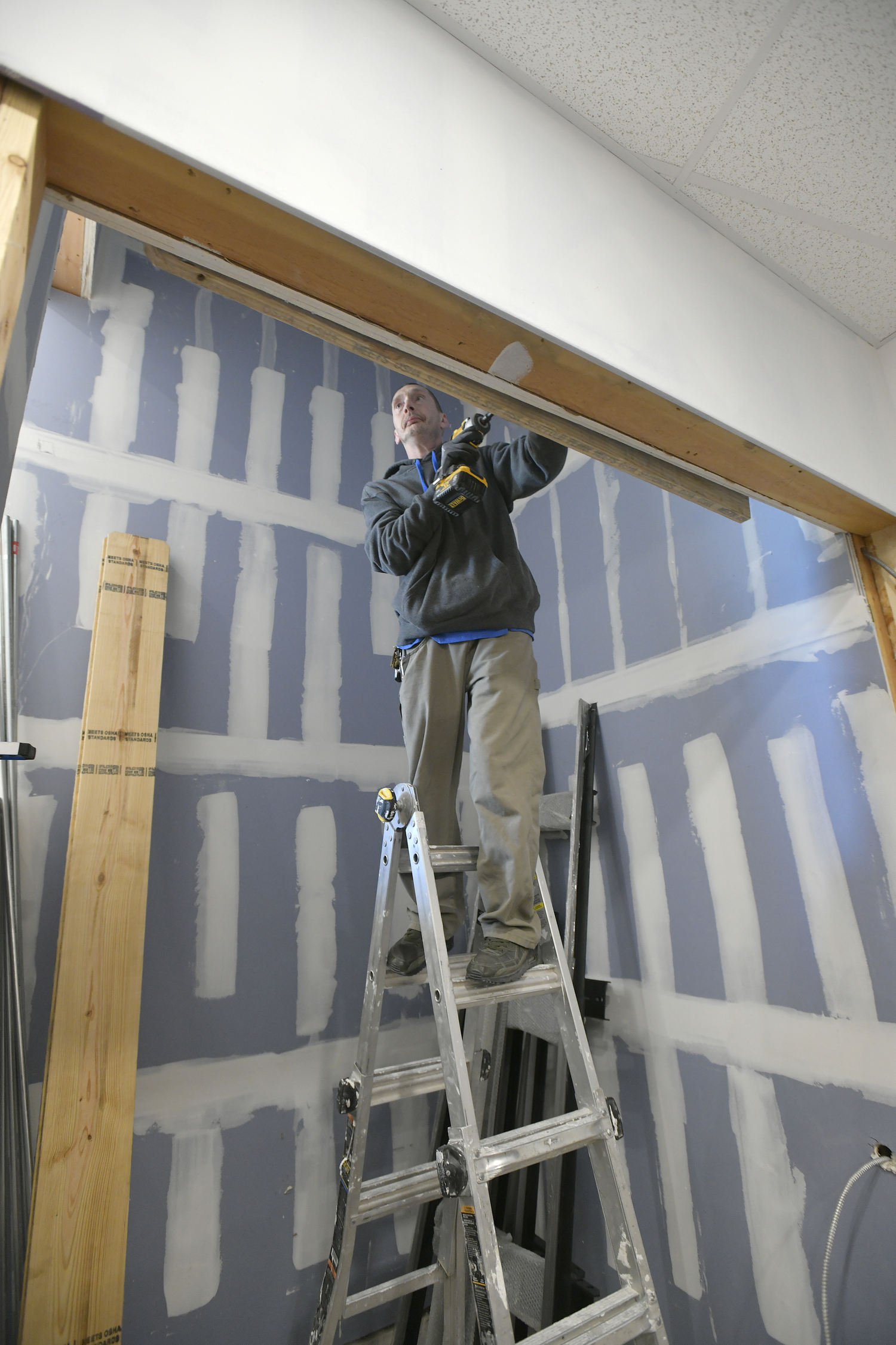 One of the many upgrades to the Hampton Bays American Legion include an elevator.  DANA SHAW