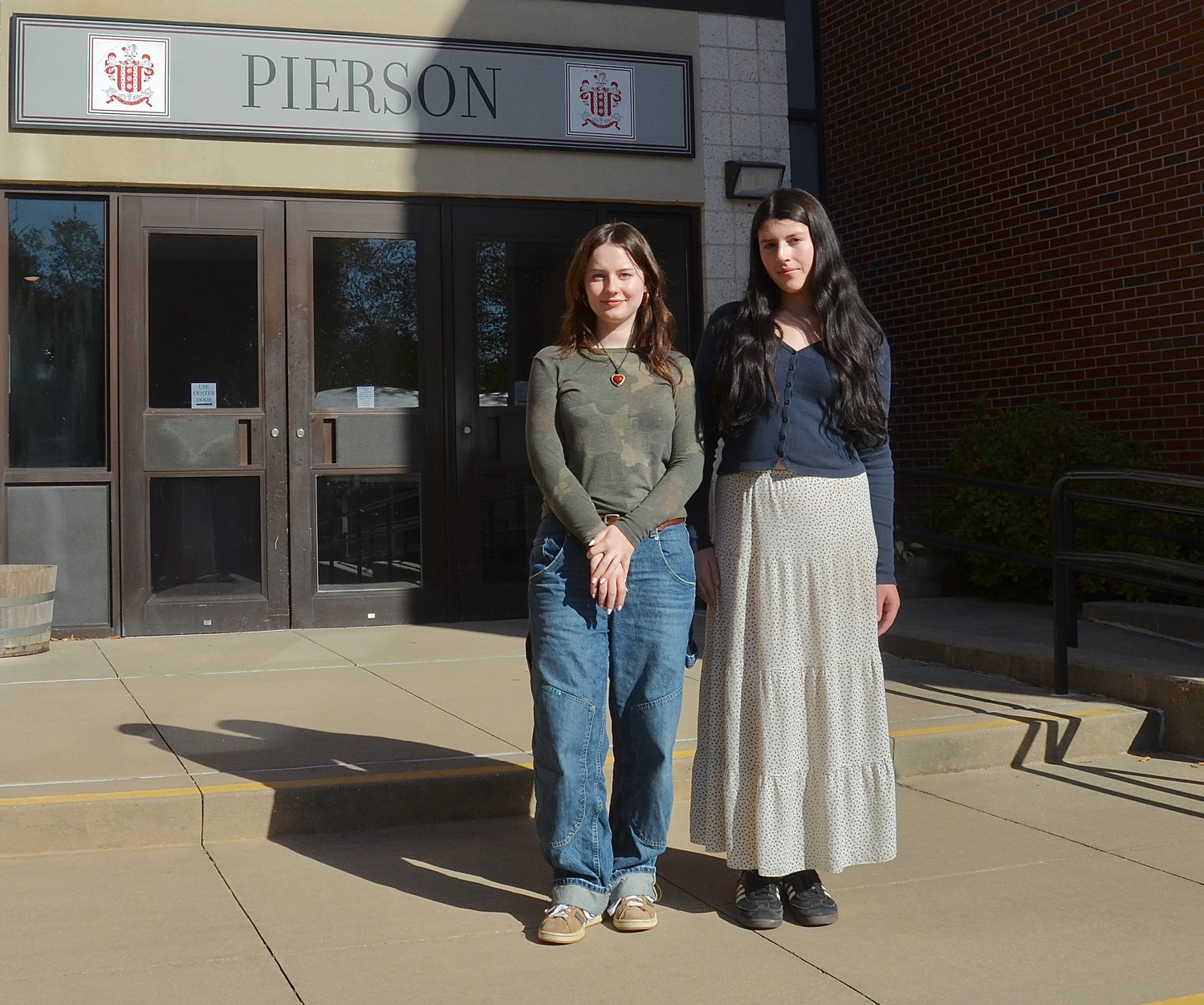 Pierson seniors Quinn Cole, left, and Jackie Iulo. KYRIL BROMLEY