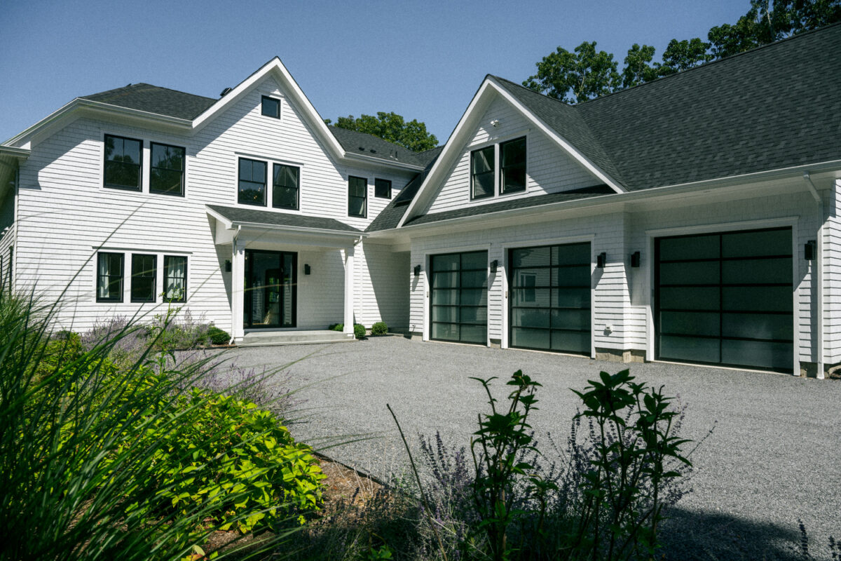 The house's barn-style façade is modernized.  MACRAE MARRAN