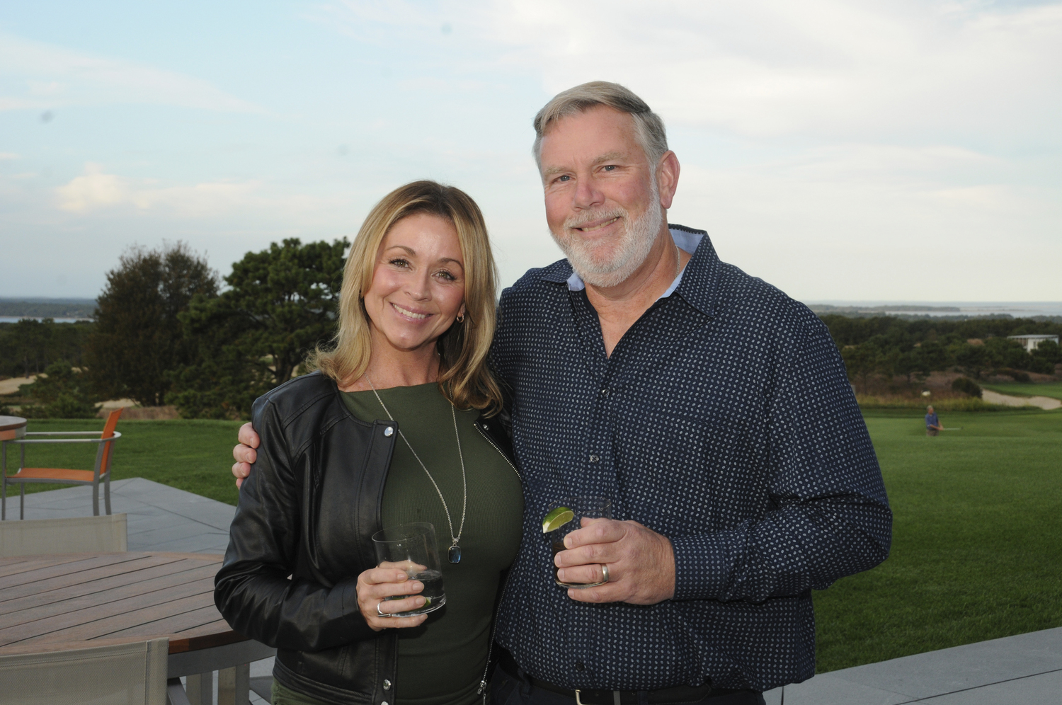 Brian and Stacy Halsey at the Bridgehampton Museum's 