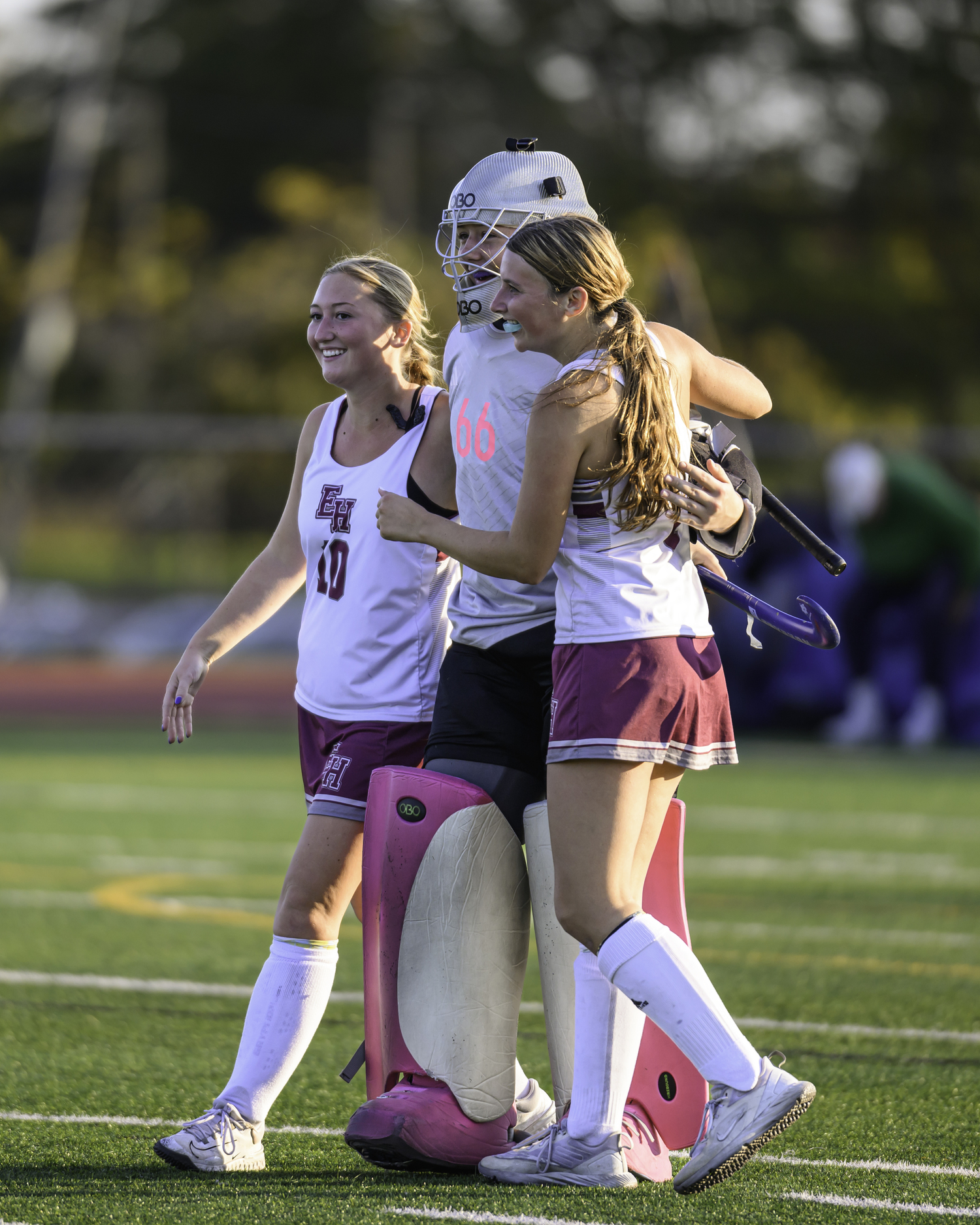 The Bonackers are all smiles after their 2-1 victory over visiting Pierson/Bridgehampton on Friday. MARIANNE BARNETT