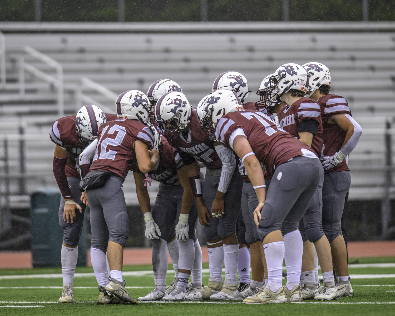 The Bonackers defeated Kings Park, 47-7, at their home opener on Saturday afternoon.   MARIANNE BARNETT