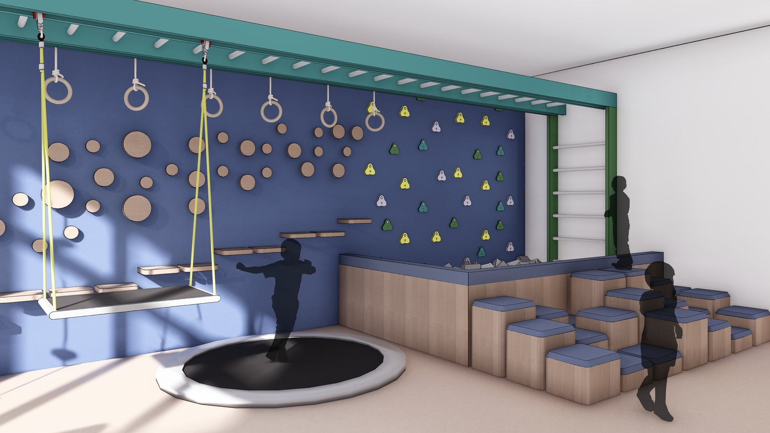 The new Hudson's Helping Hands center in Water Mill will include a sensory gym designed for children with special needs. COURTESY DANIEL THORP