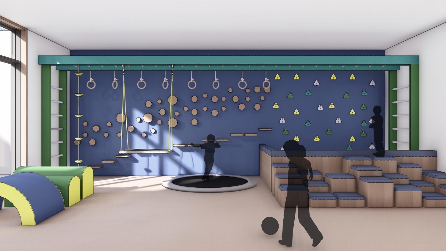 The new Hudson's Helping Hands center in Water Mill will include a sensory gym designed for children with special needs. COURTESY DANIEL THORP