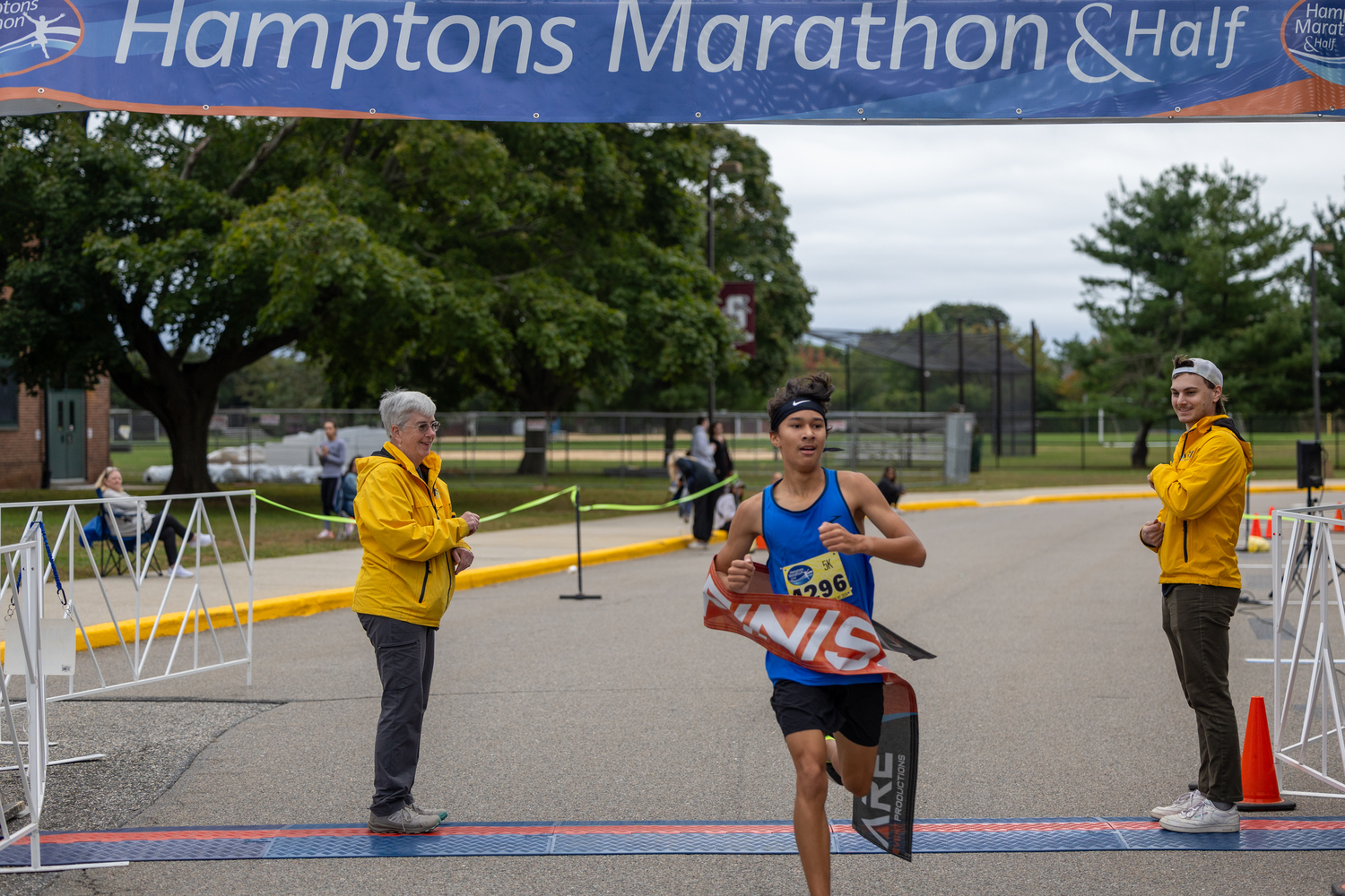 Joaquin Villena placed second in the 5K.   RON ESPOSITO