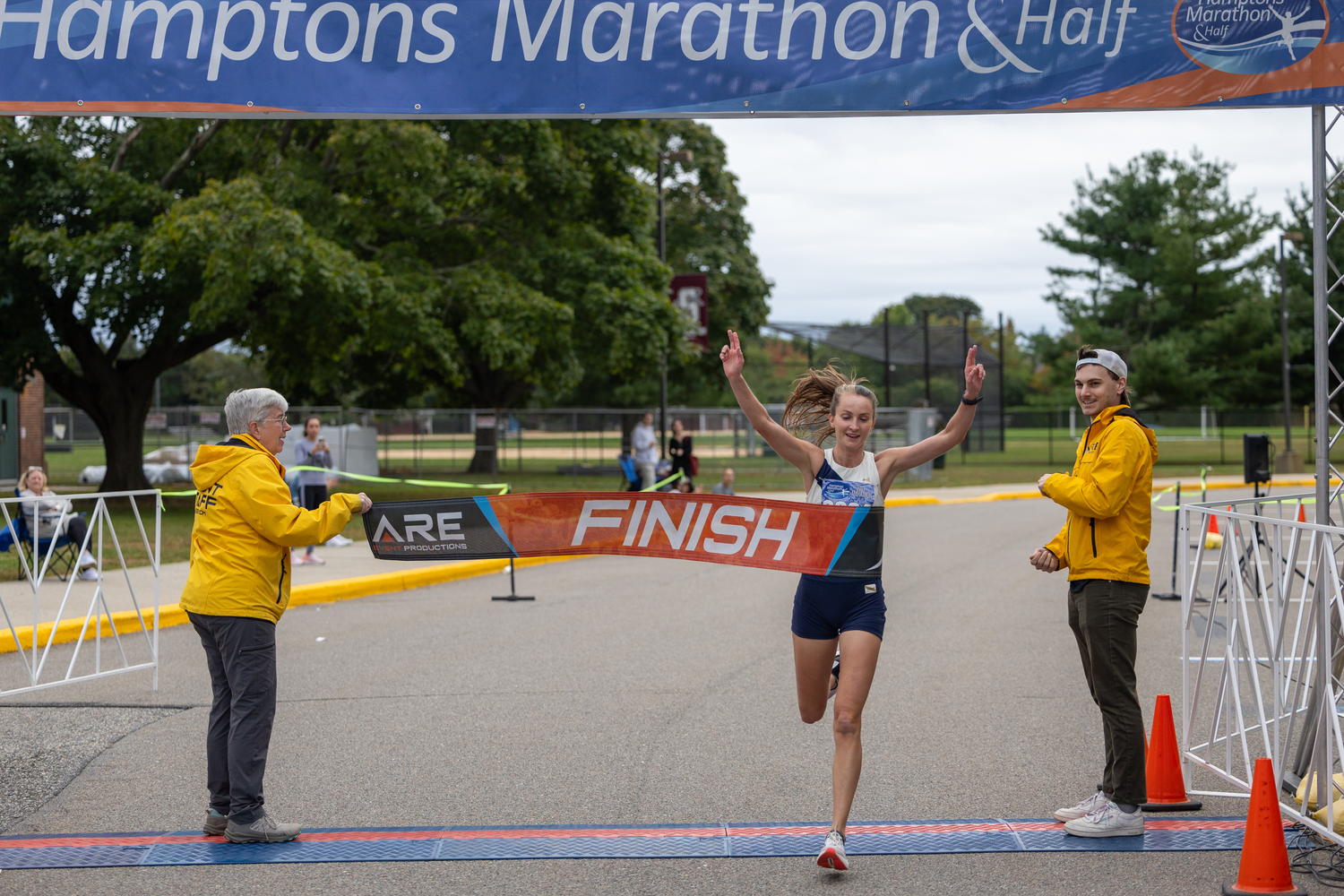 Corinne Fitzgerald won this year's 5K of the Hamptons Marathon festival of races.   RON ESPOSITO