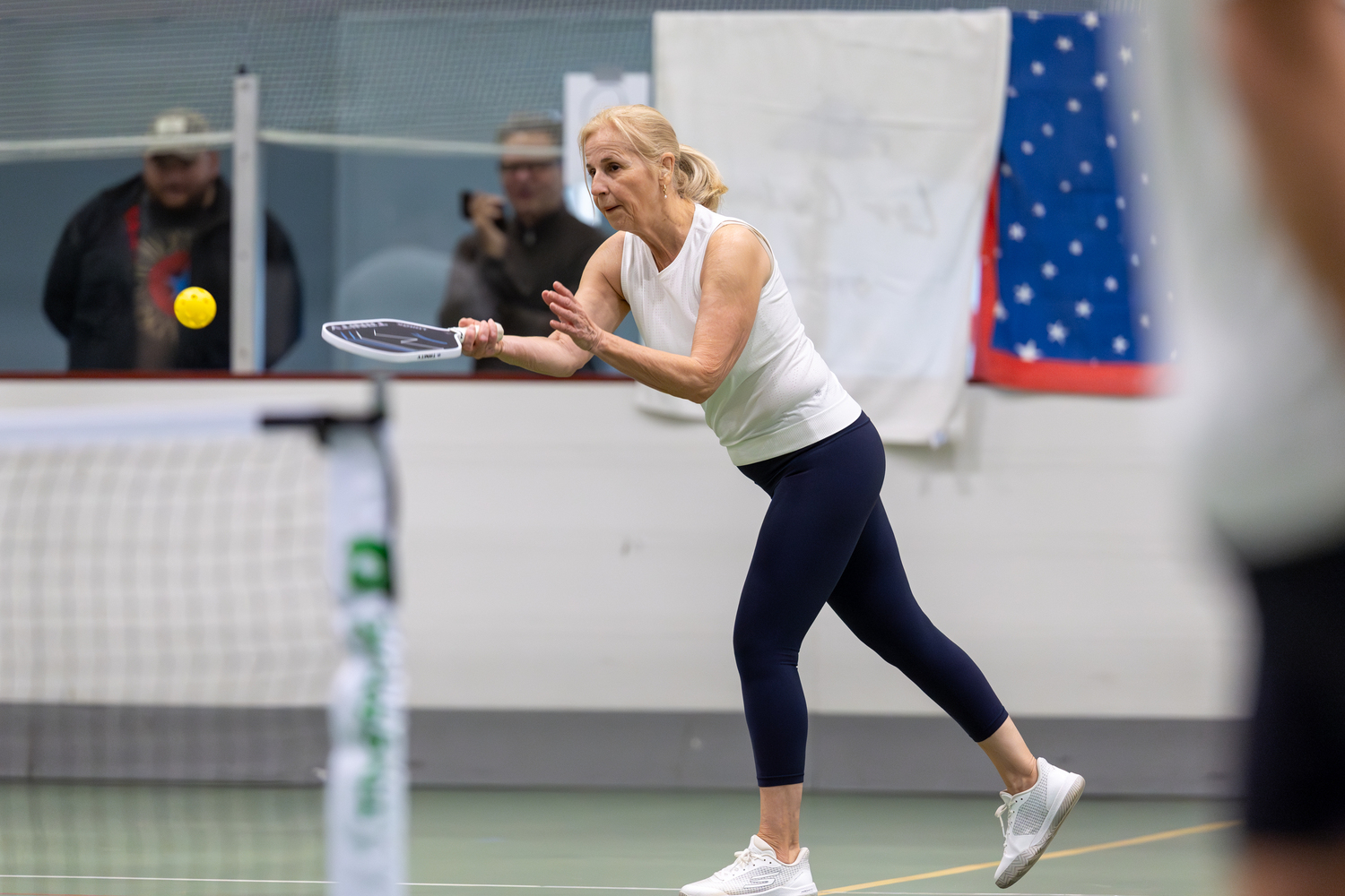 Ann Rachel, sister of former U.S. Representative Tim Bishop competing in the tournament.   RON ESPOSITO