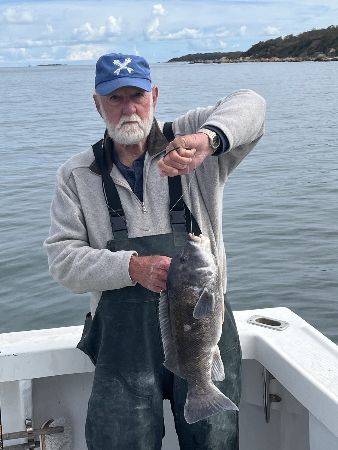 A blackfish caught by the author.    COURTESY SUE DANIELS